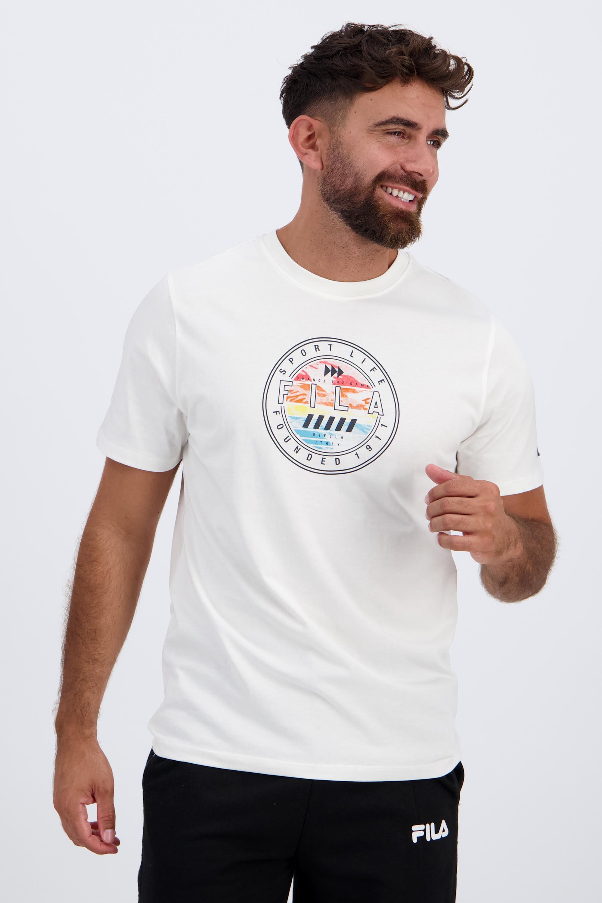 Camiseta Fila - Blanco - Camiseta Algodón Hombre talla 2XL