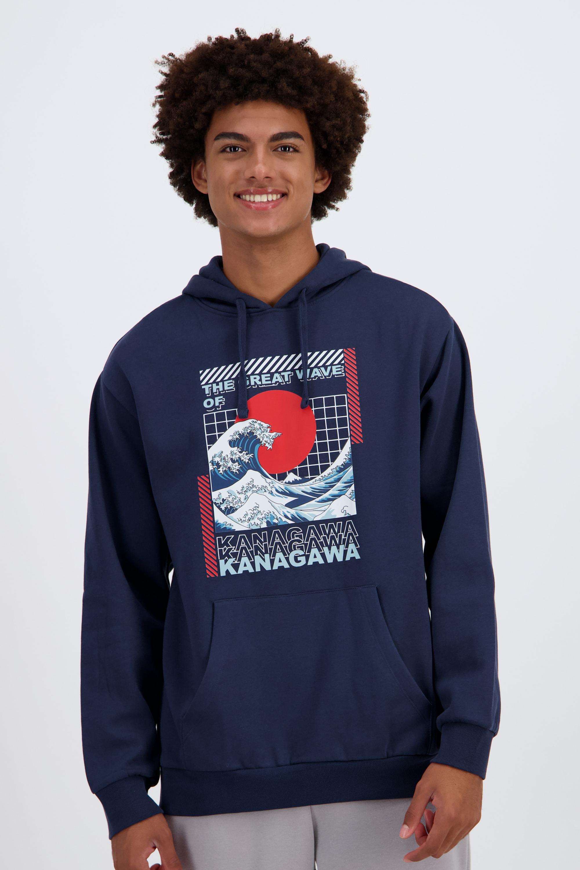 Silver Stamps - Azul - Sudadera Capucha Hombre talla S