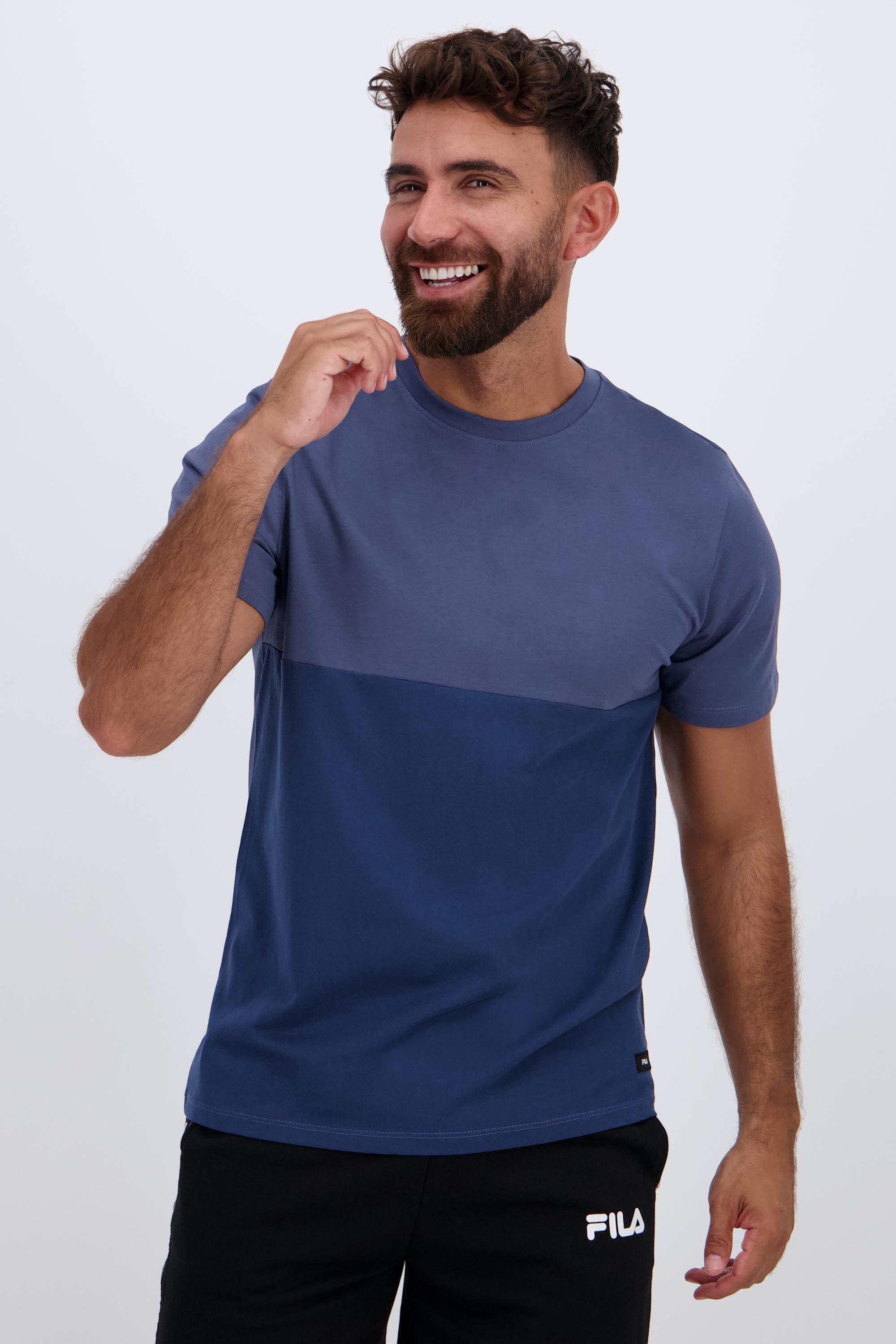 Camiseta Fila - Denim - Camiseta Algodón Hombre talla