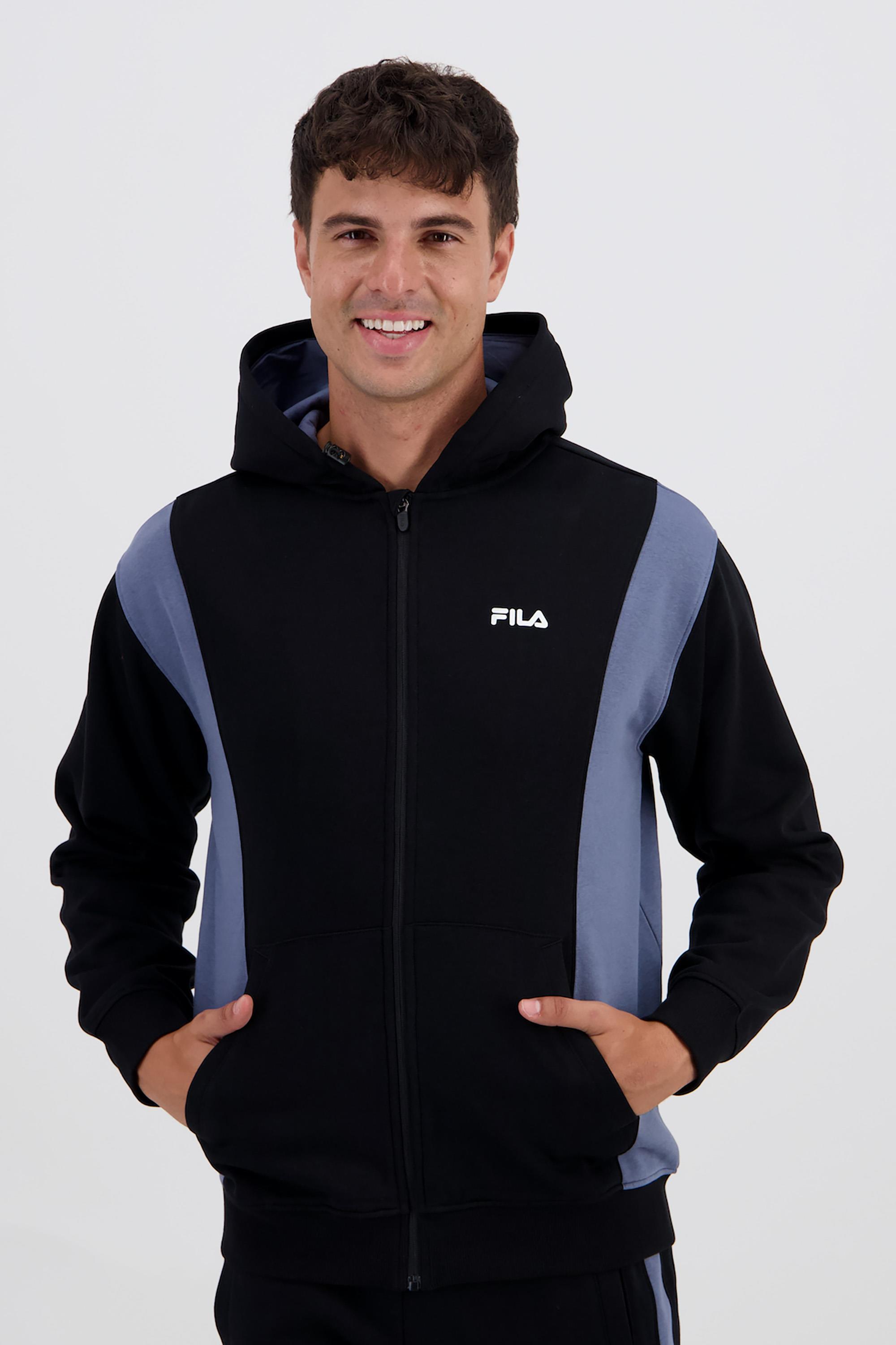 Bicolor - Negro - Chándal Felpa Hombre talla