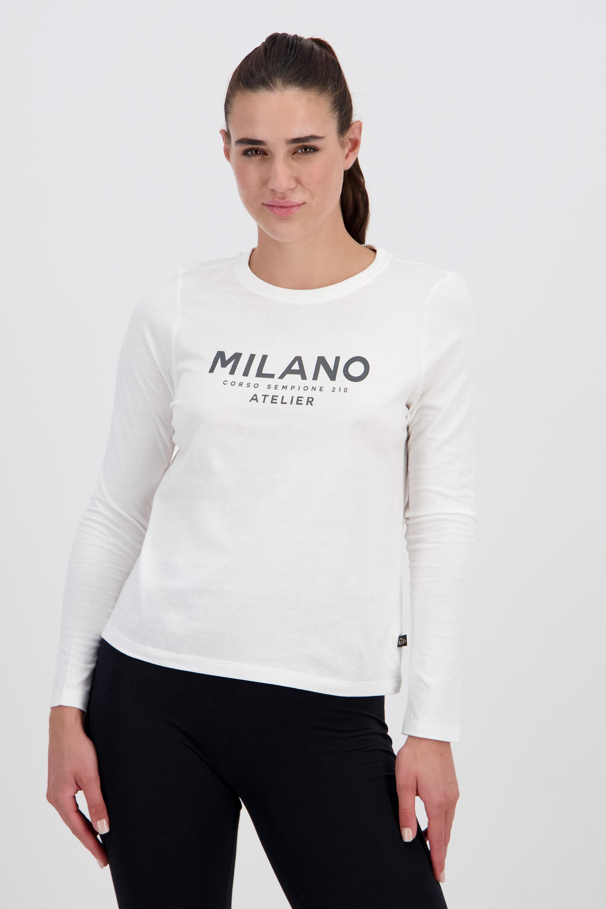 Up Stamps - Blanco - Camiseta Manga Larga Mujer talla M