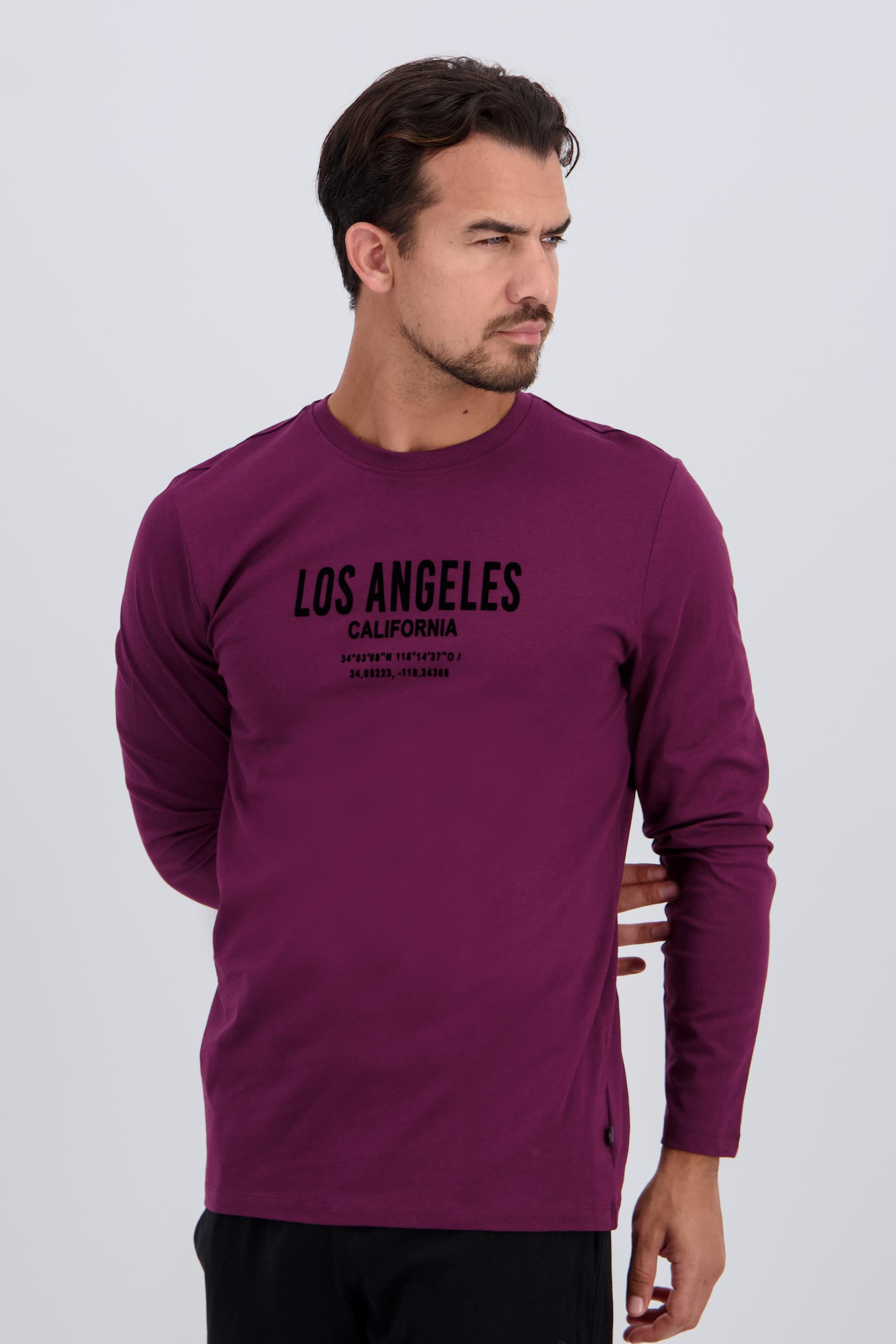Up Stamps - Rojo - Camiseta Manga Larga Hombre talla XL