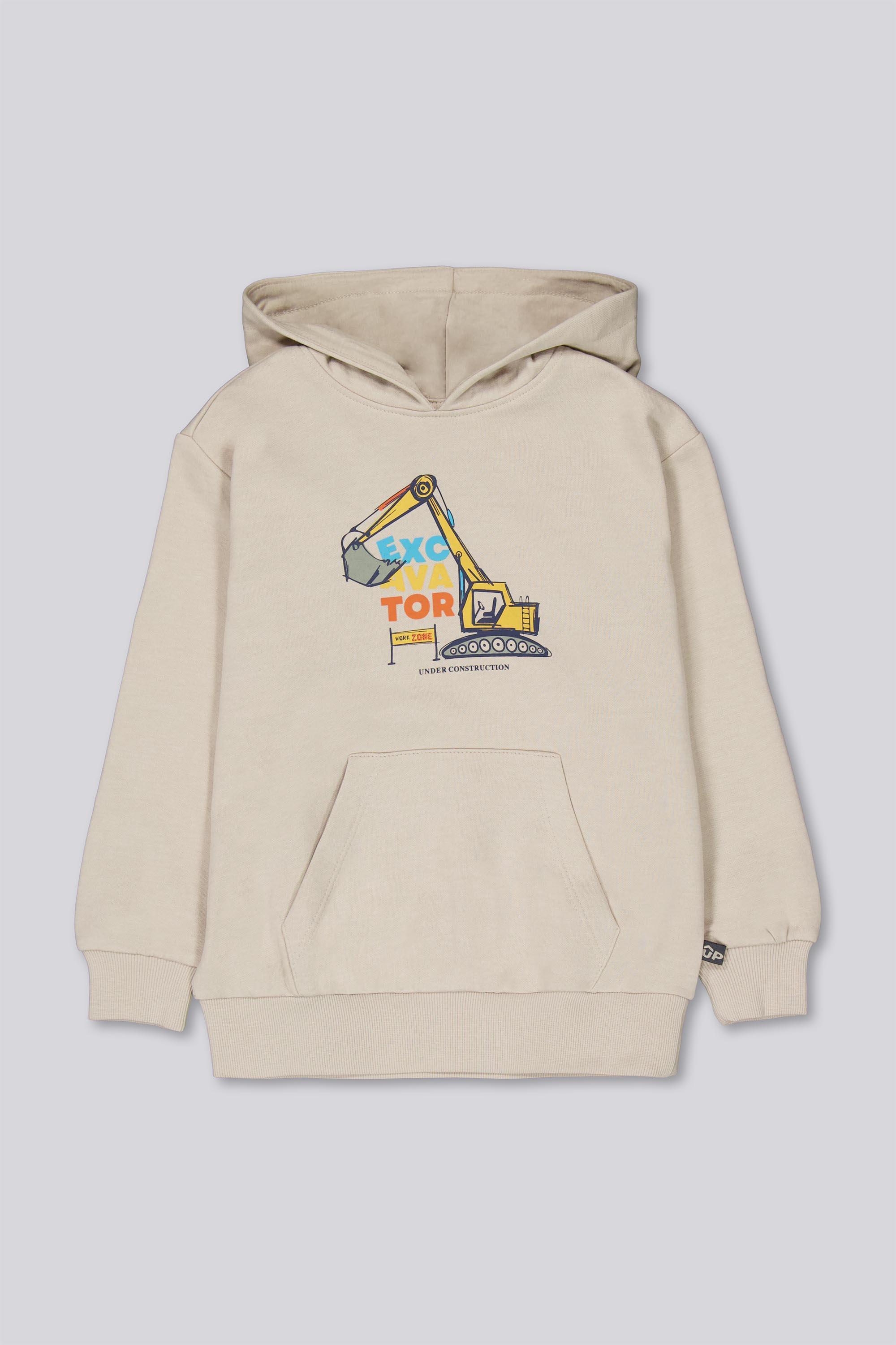 Sudadera Capucha Up - Arena - Sudadera Felpa Niña talla 4