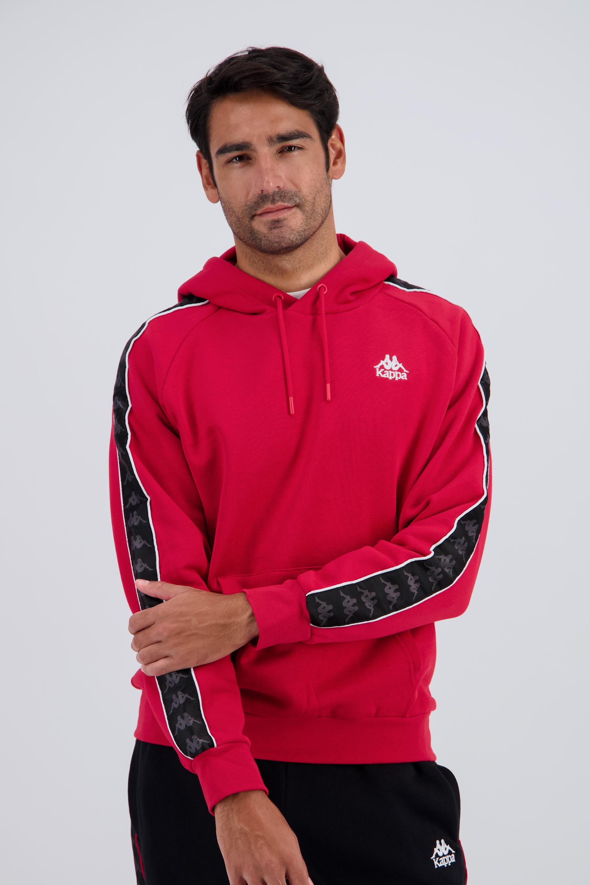 Kappa Madison 2 - Sudadera Capucha Hombre Mkp Mediano Rojo