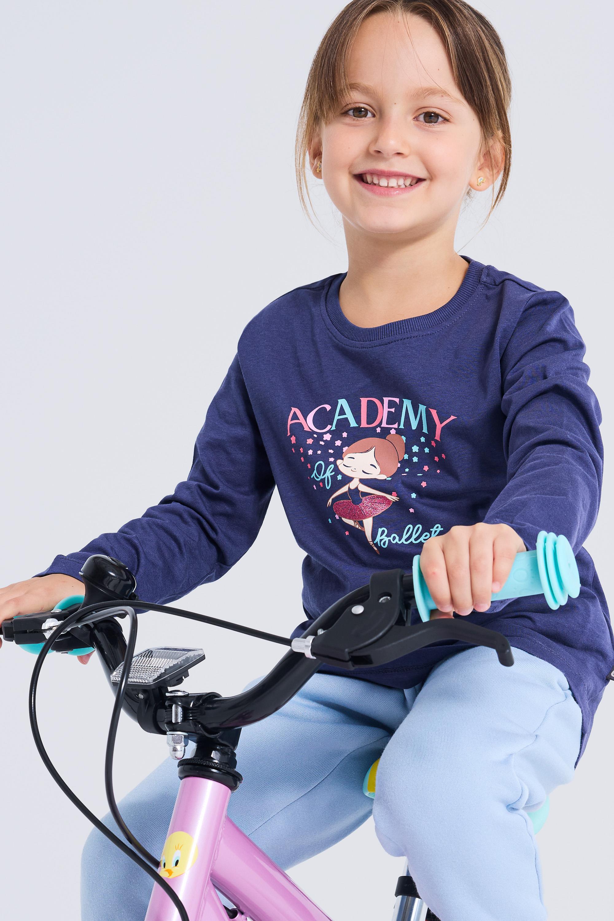 Manga Larga Up - Denim - Niña talla 4