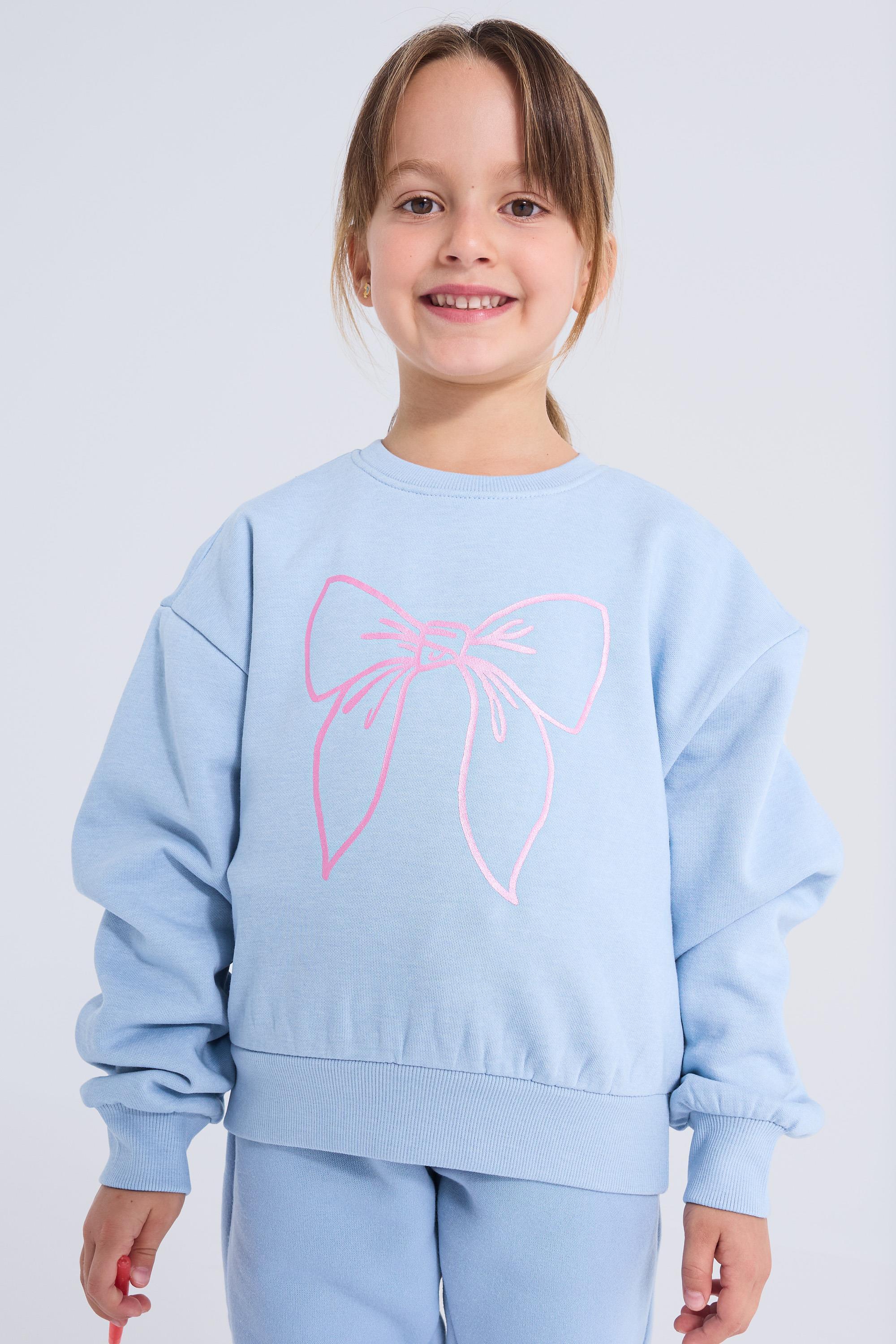 Sudadera Capucha Up - Azul - Sudadera Felpa Niña talla 2