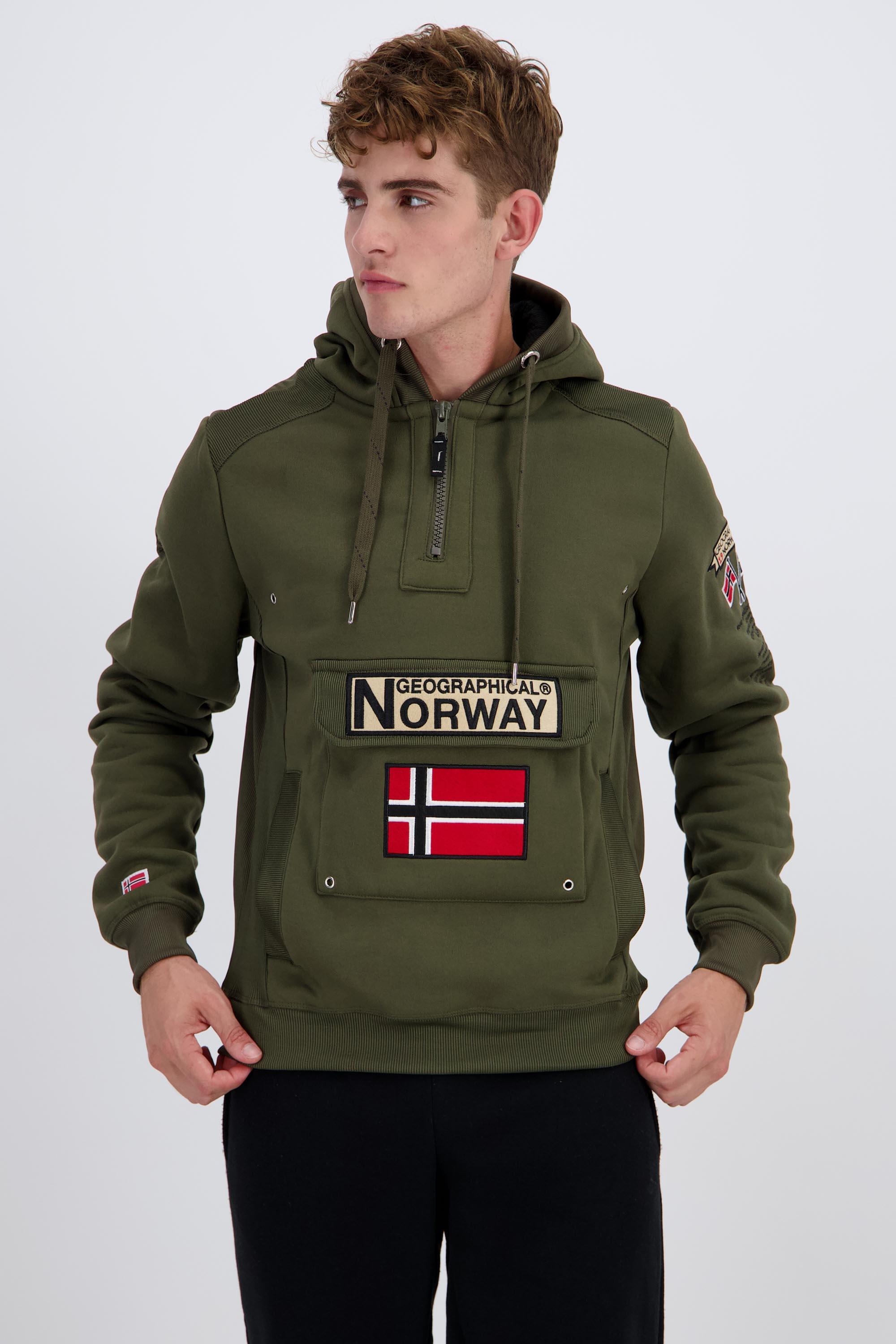 Fleece vest heren Grijs Geographical Norway sweater met rits Trampoline (1