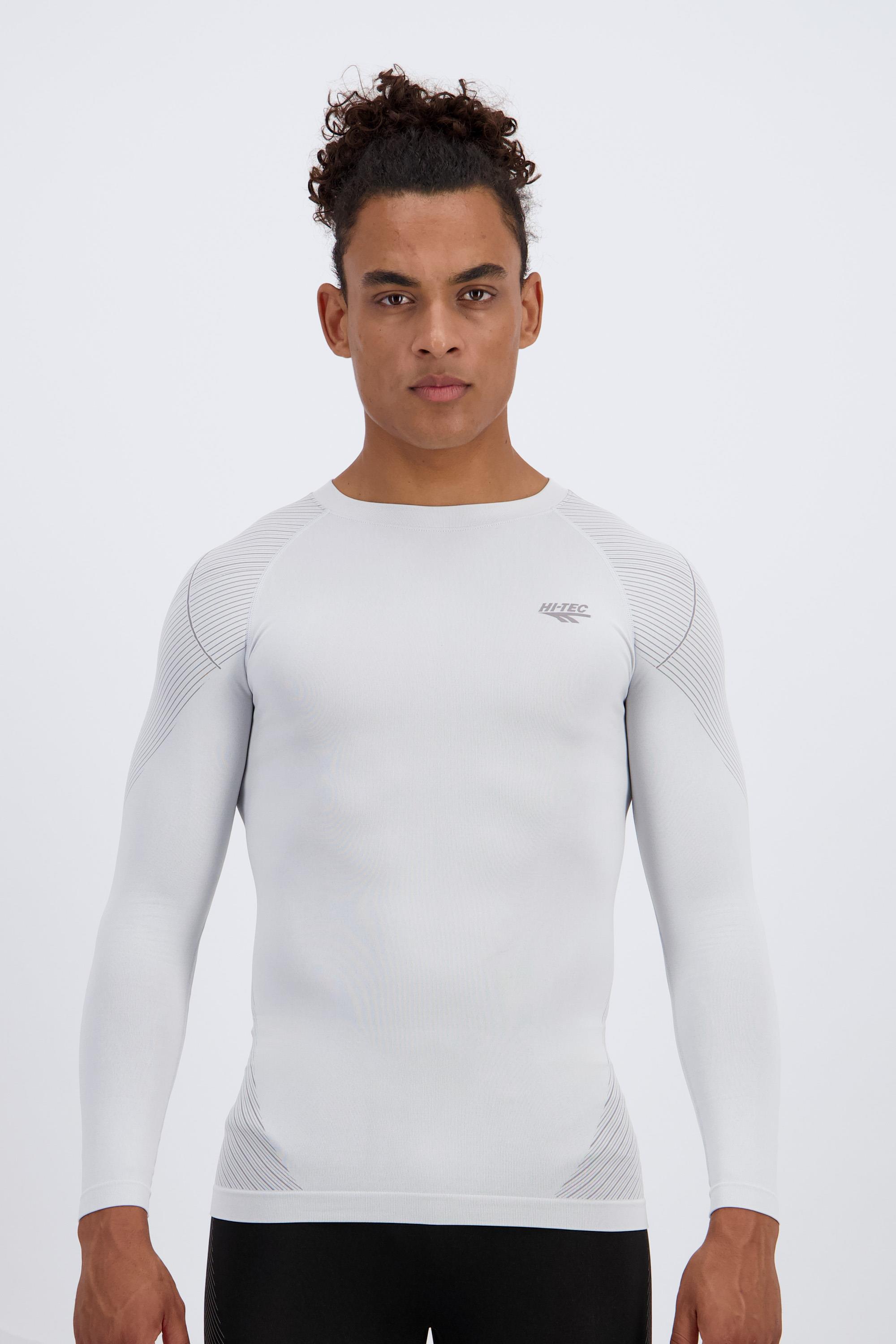 Camiseta Térmica Hi-Tec - Blanco - Camiseta Sin Costuras Hombre talla S/M