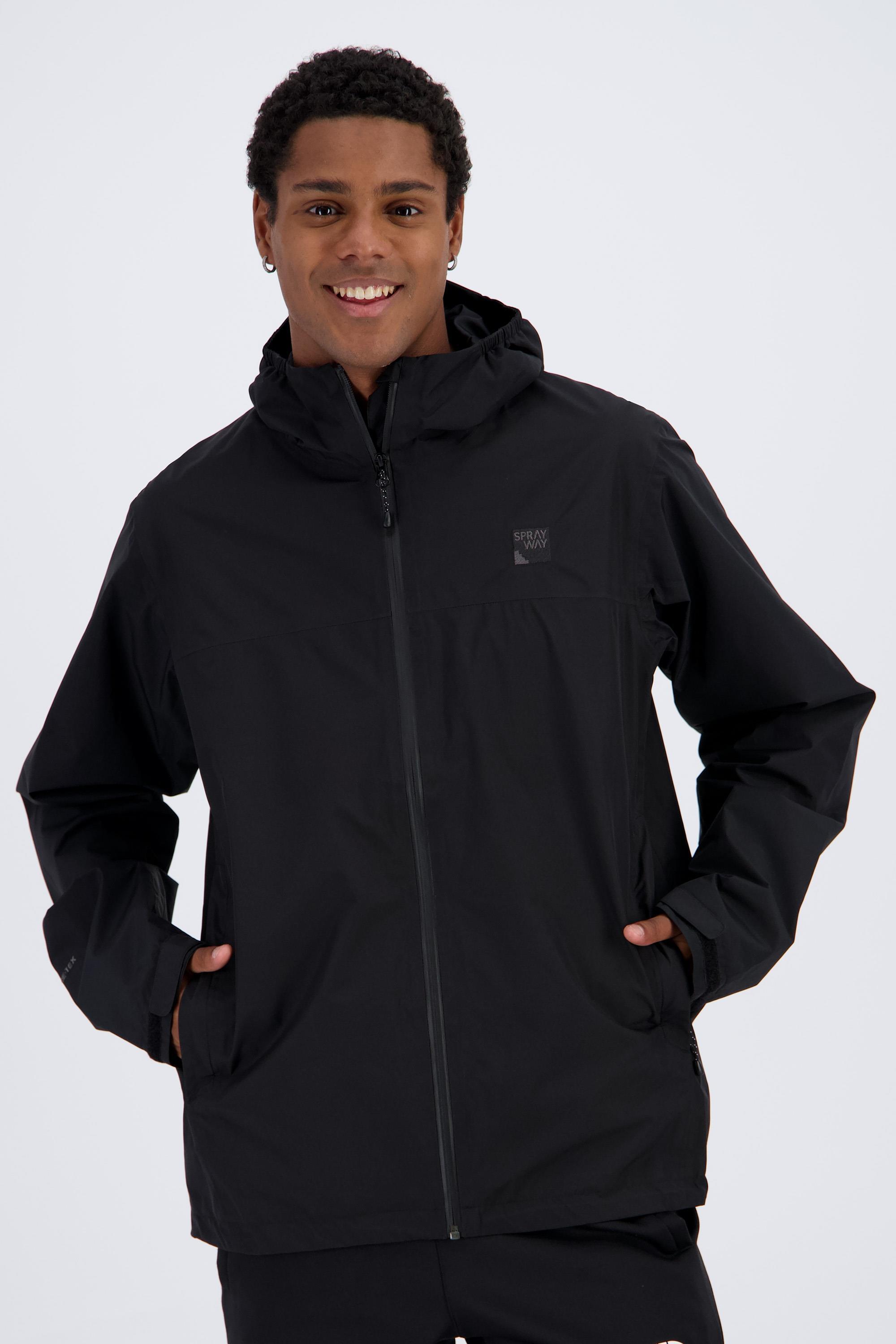 Veste Sprayway Hyrdry Imperméable Noire – Homme 2XL – Randonnée Outdoor