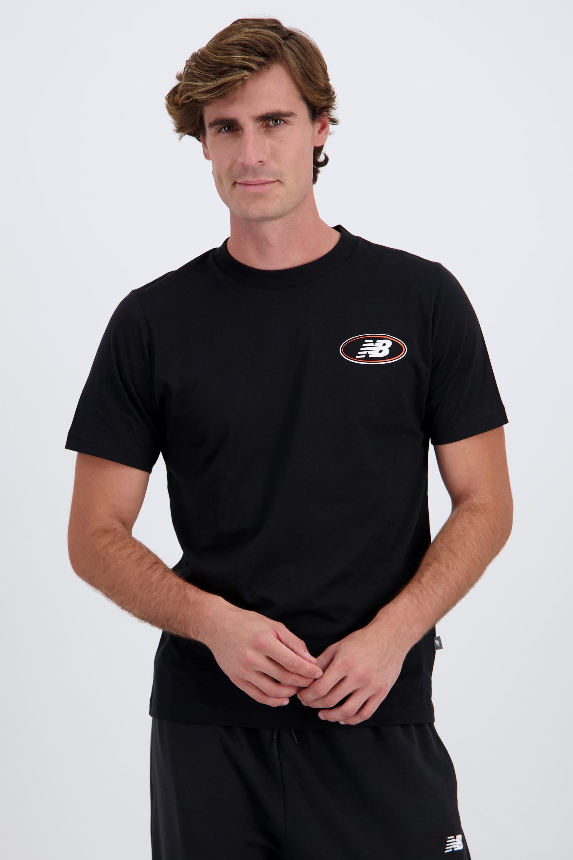 New Balance - Negro - Camiseta Algodón Hombre talla M