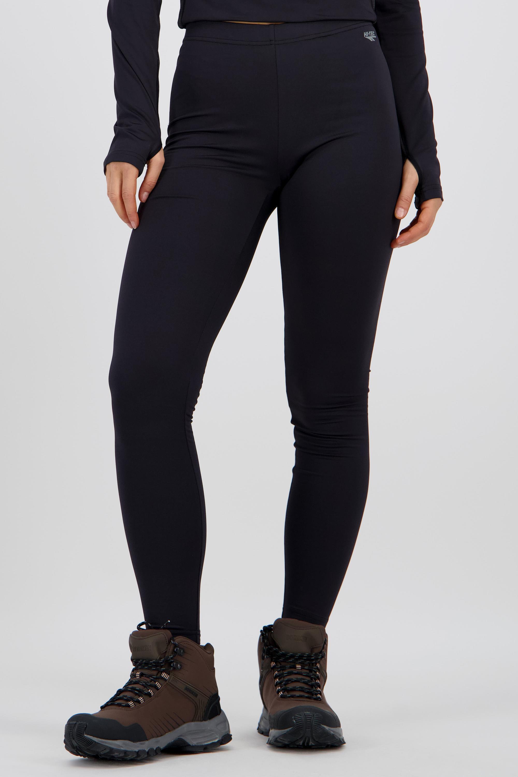 Mallas Térmicas Hi-Tec - Negro - Largas Mujer talla M