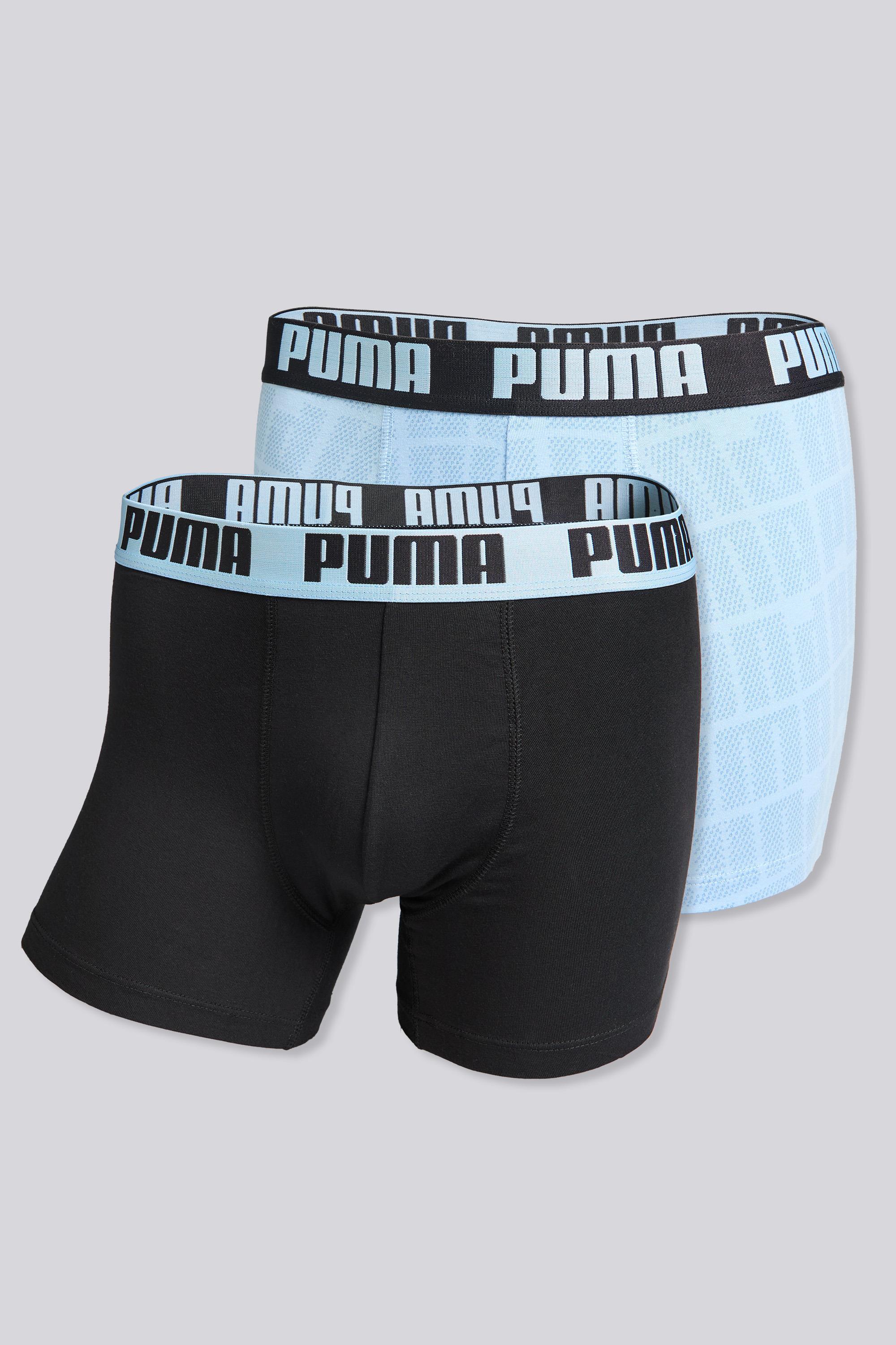 Logo Print - Azul - Calzoncillos Bóxer Hombre talla