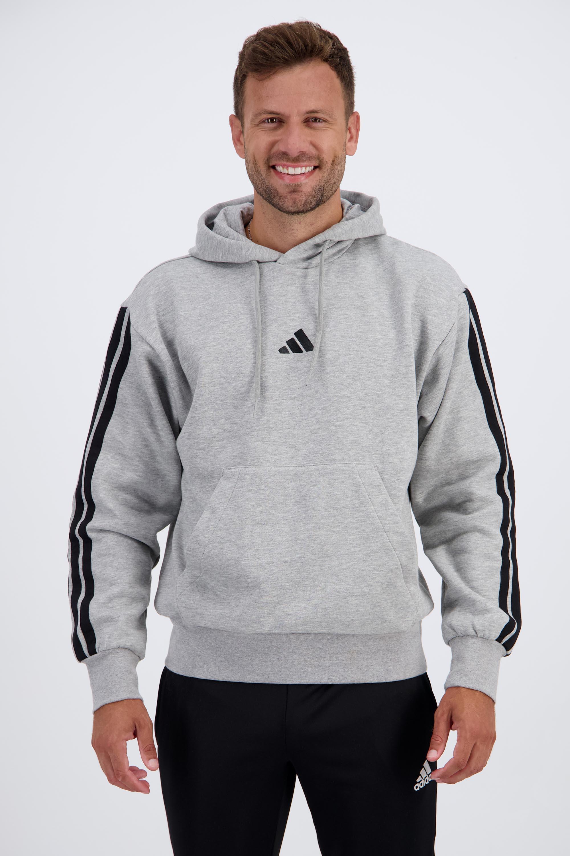 adidas Ess Gris Sudadera Capucha Hombre Sprinter