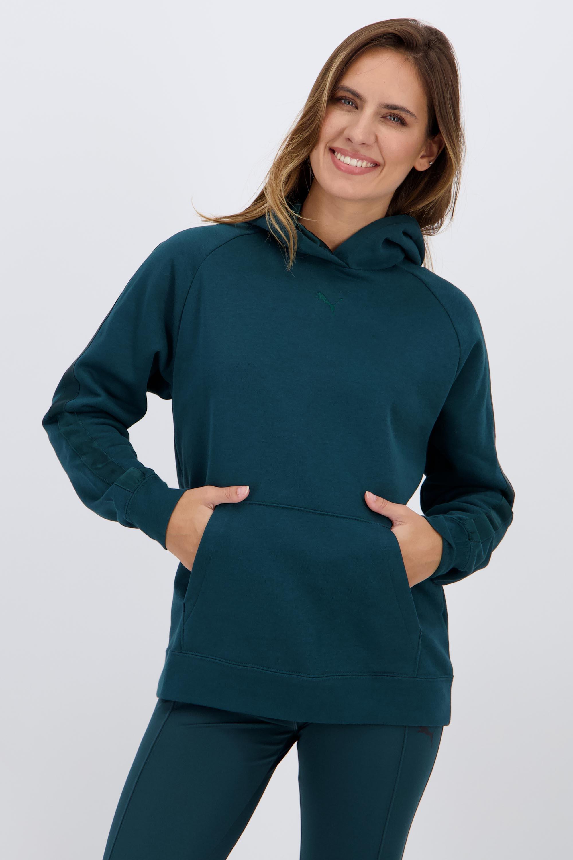 Satin - Verde - Sudadera Capucha Mujer talla