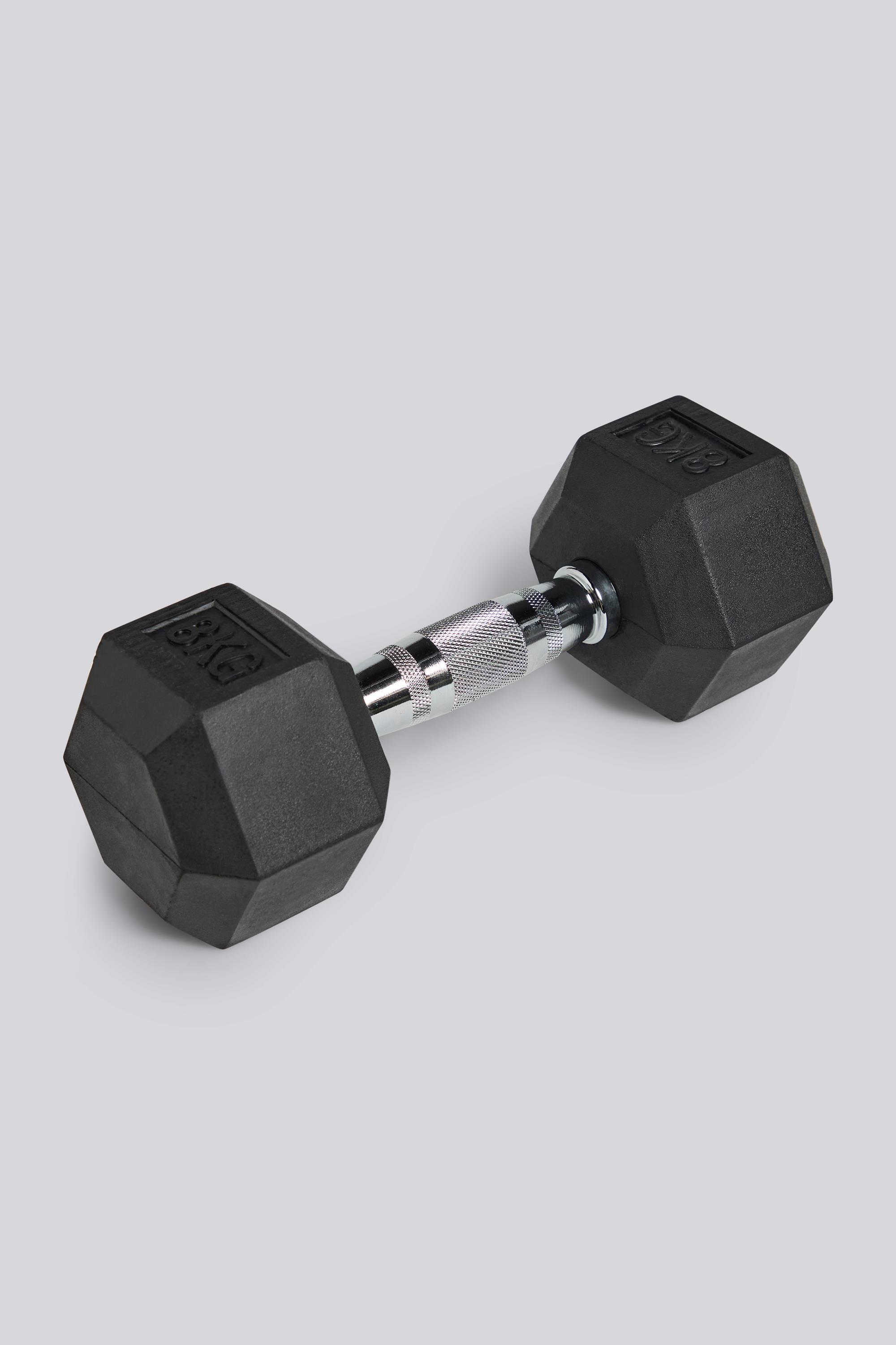 Mancuerna Hexagonales Softee - Negro - Pesas 8 Kg talla UNICA