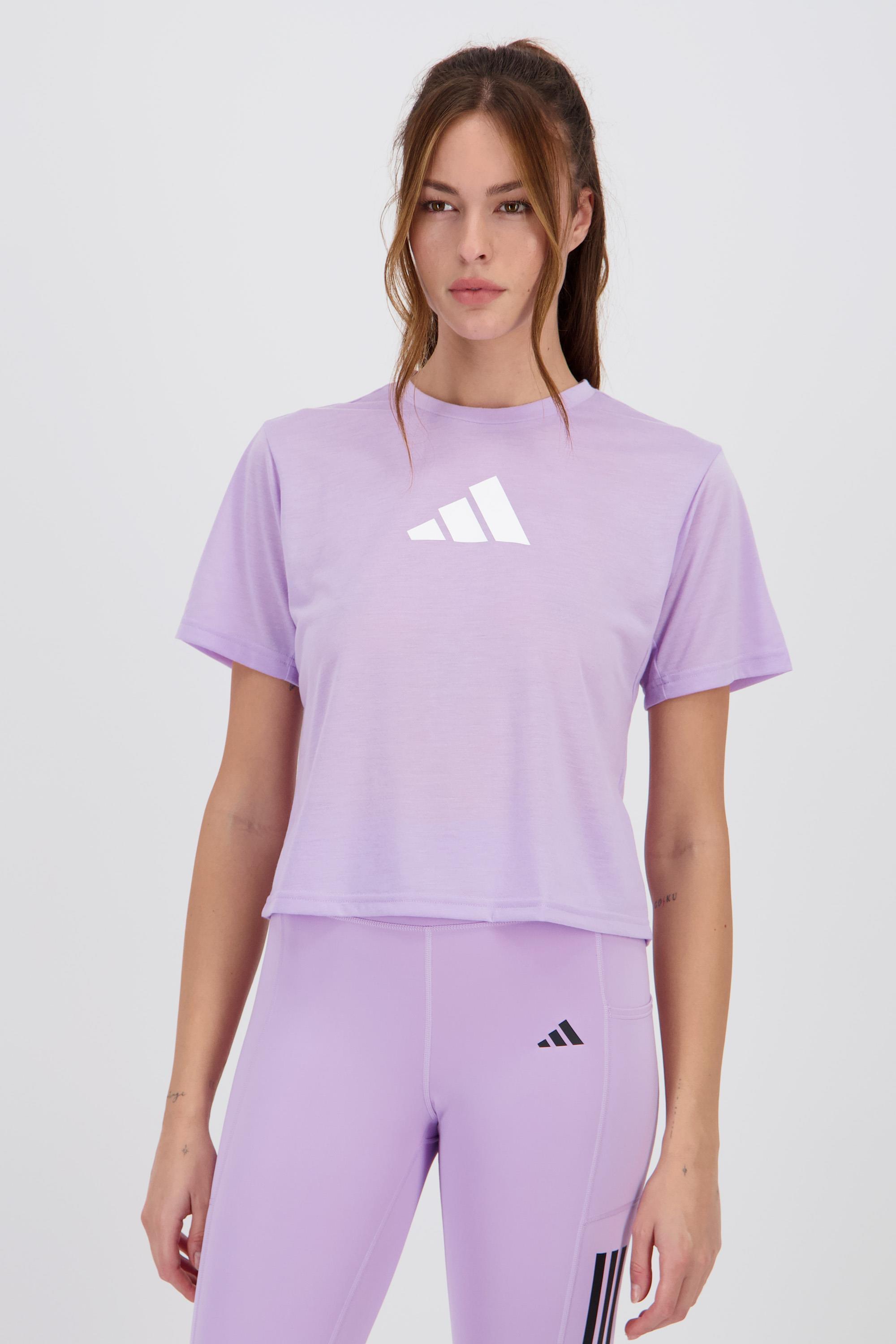 Camiseta Manga Corta adidas - Malva - Camiseta Mujer