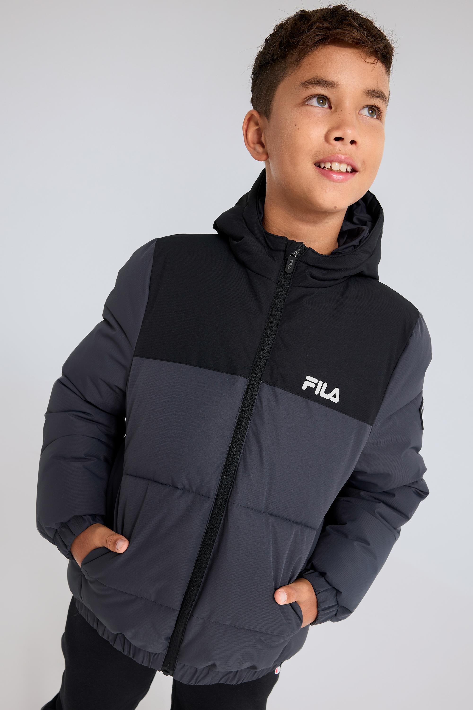 Parka Fila - Negro - Chaqueta Capucha Niño