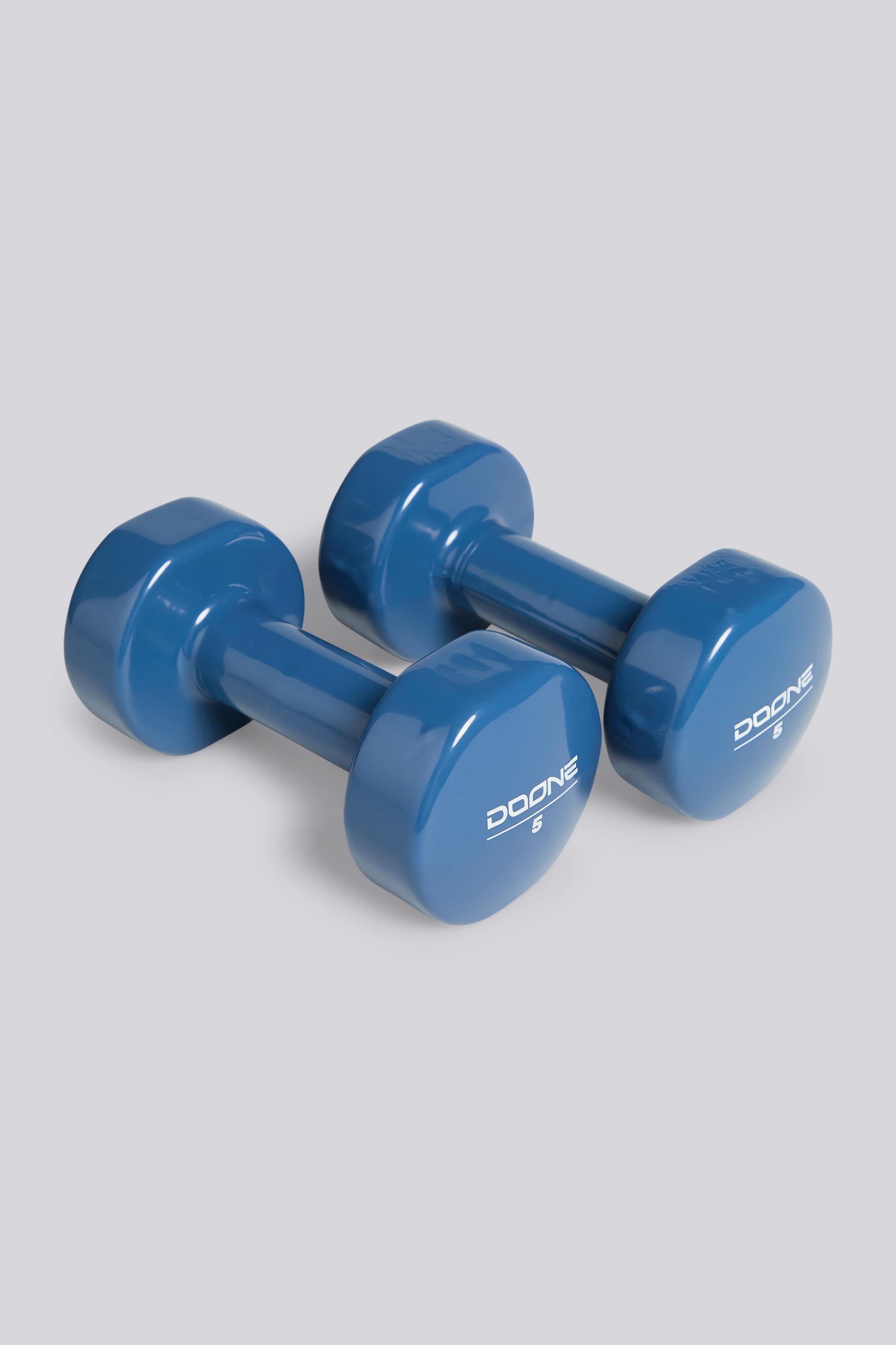 Halteres Doone - Azul - Pesos Neopreno 5 Kg tamanho UNICA