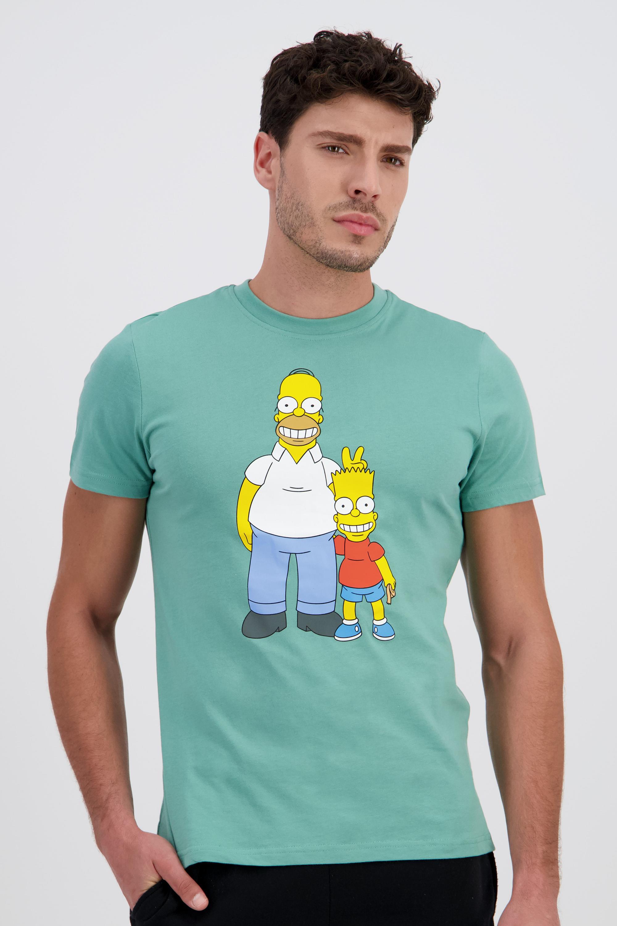 Camiseta The Simpsons - Verde - Hombre talla