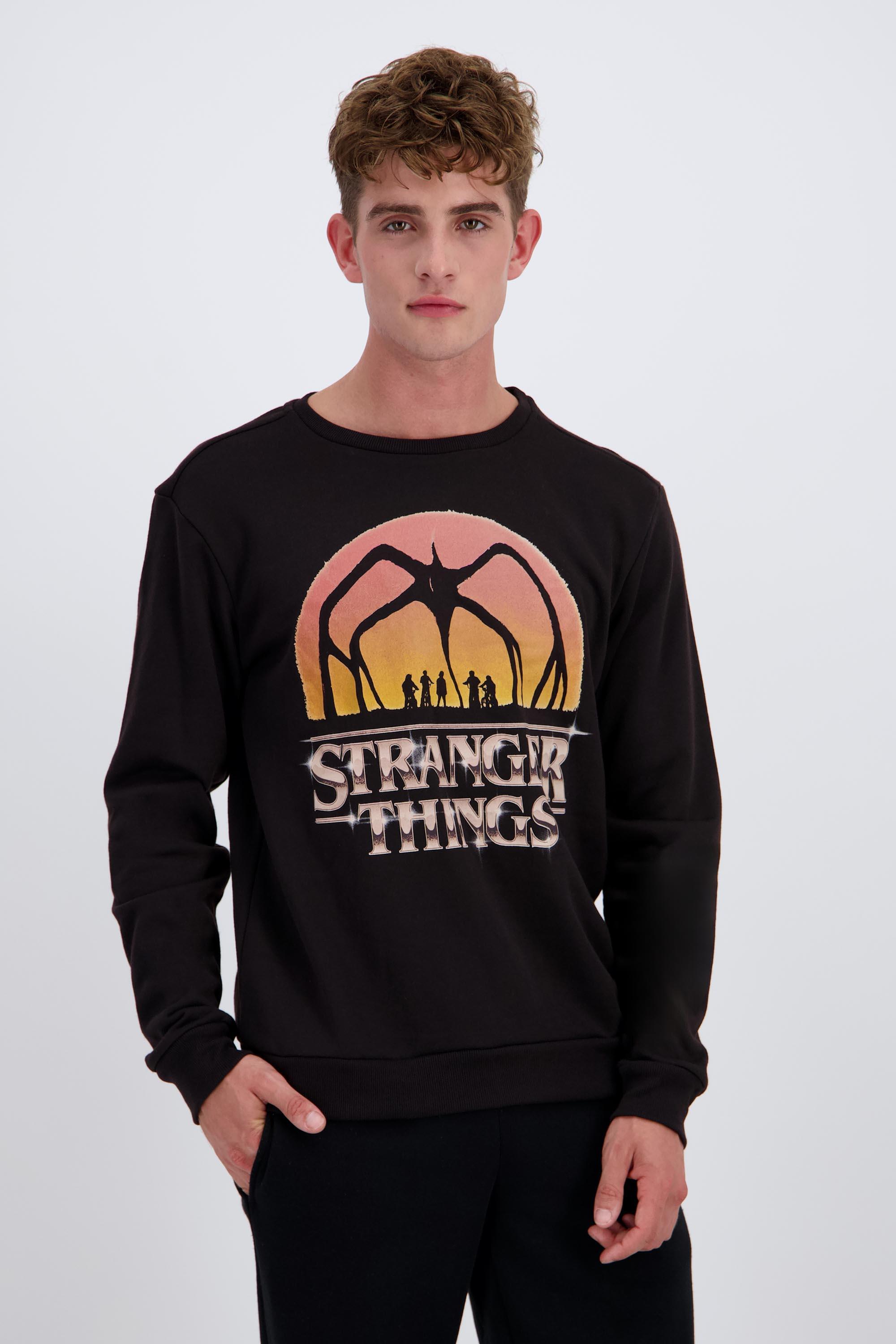 Sudadera Stranger Things - Negro - Sudadera Hombre talla