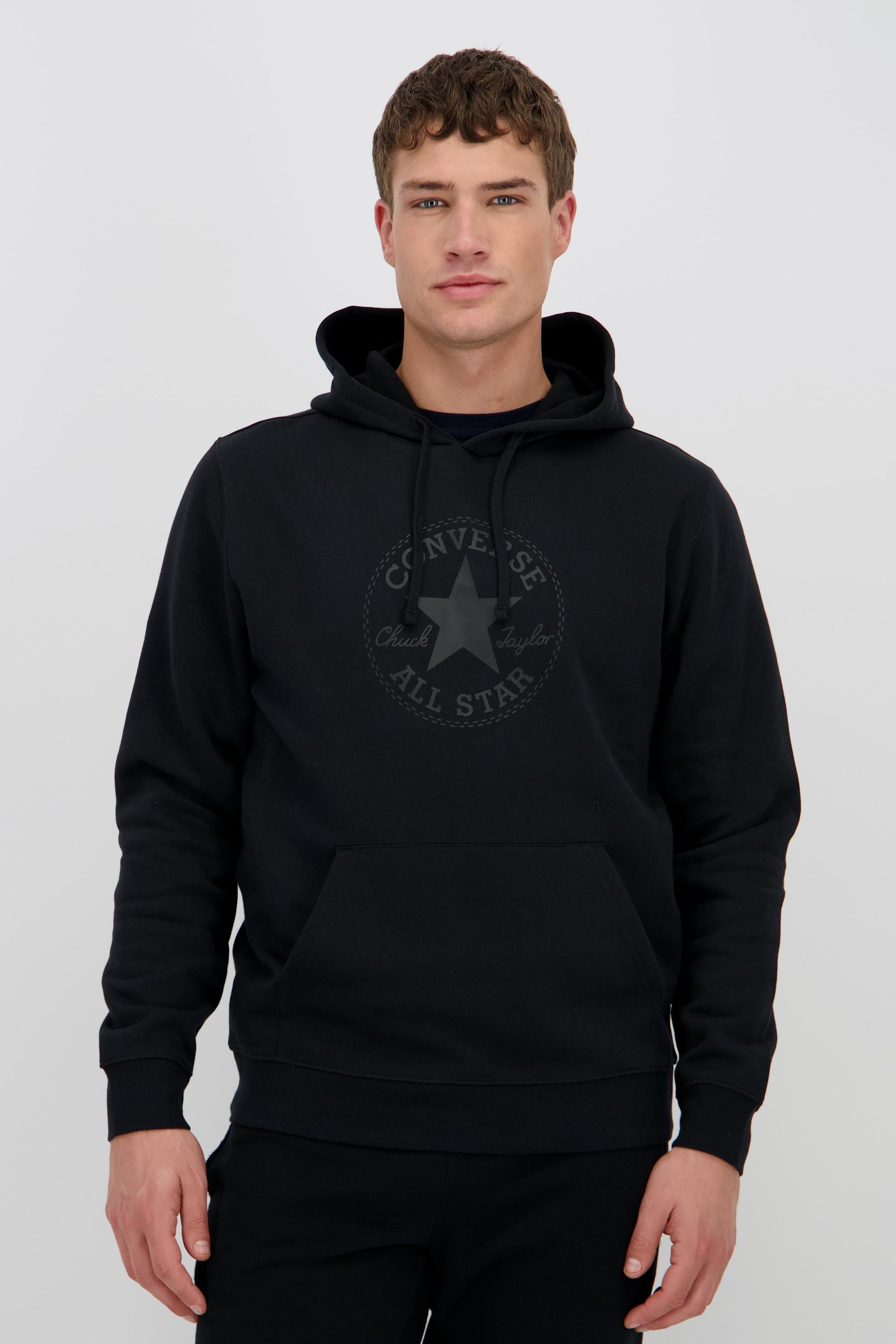 Converse Patch - Negro - Sudadera Capucha Hombre talla M