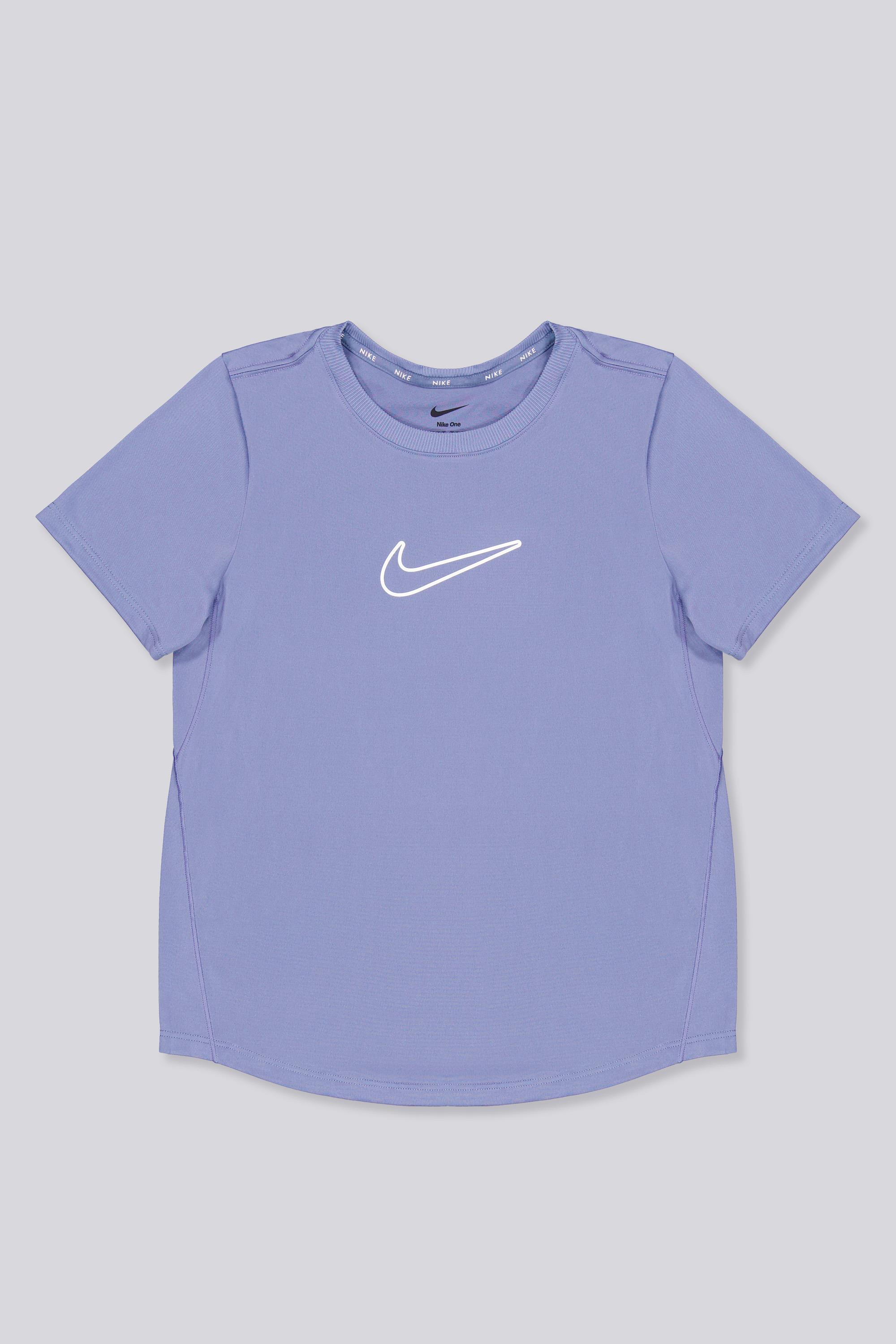 Camiseta Manga Corta Nike - Azul - Camiseta Niña talla 8/10