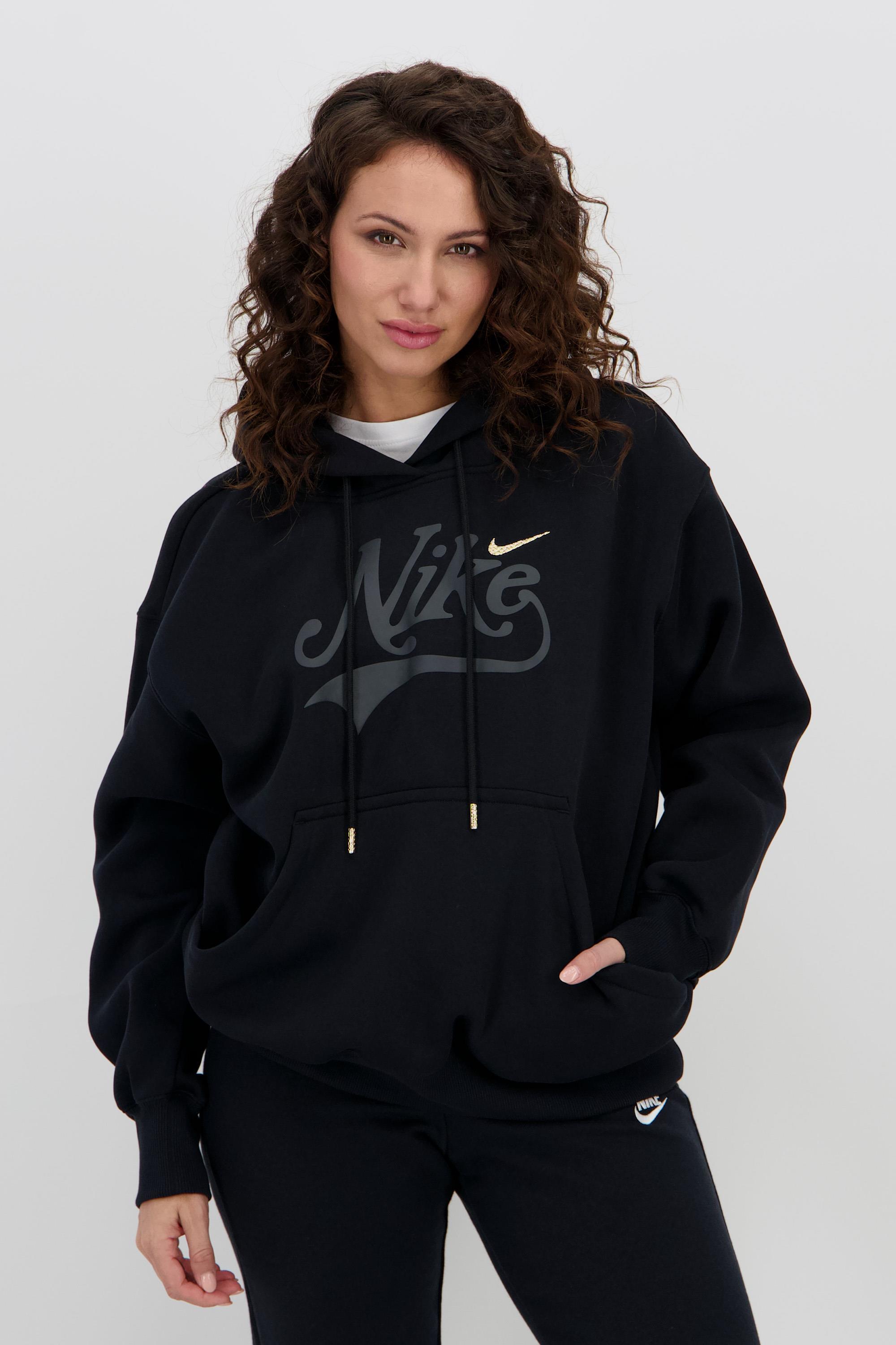 Sudadera Capucha Nike - Negro - Sudadera Oversize Mujer talla L