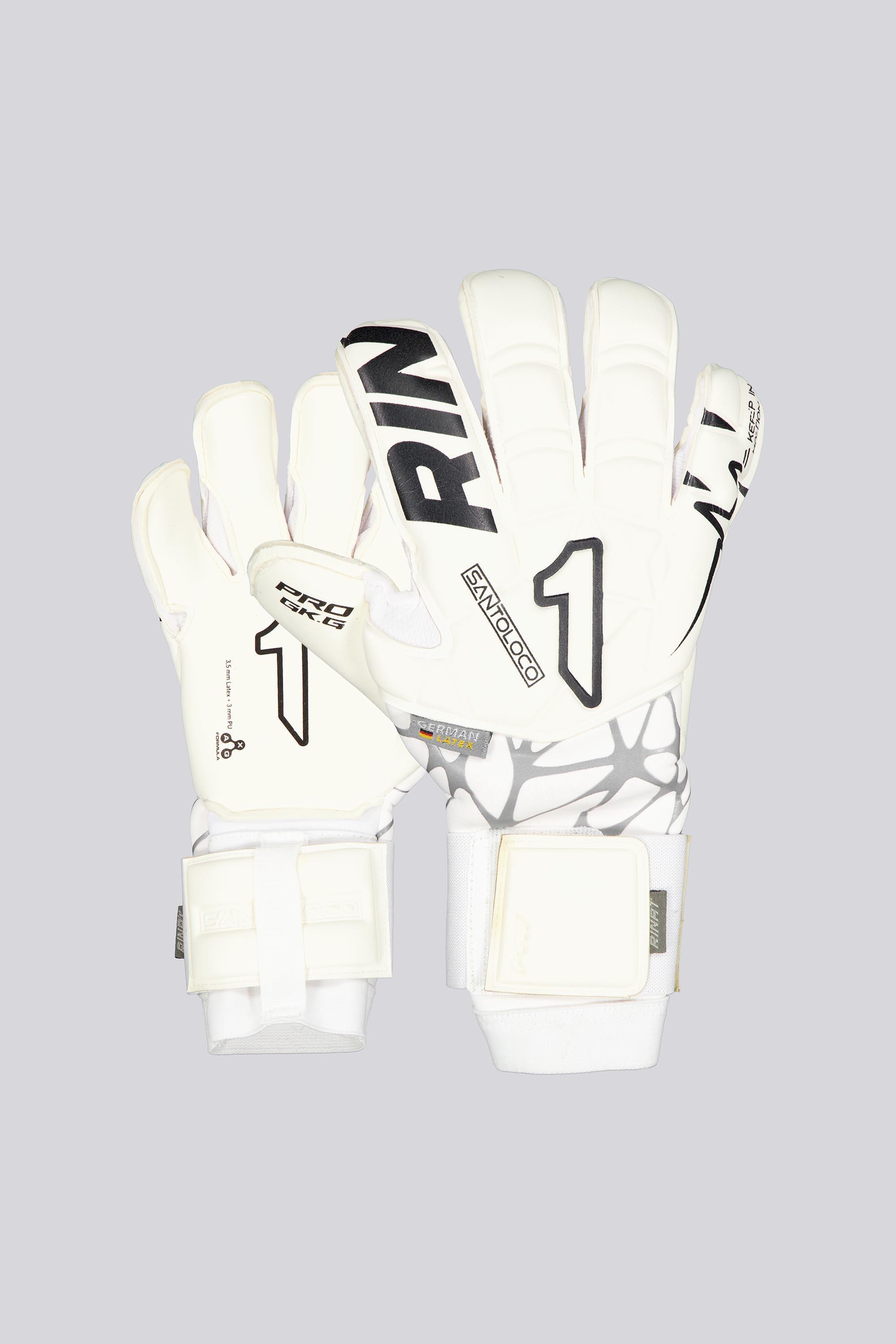 Rinat Santoloco Pro - Blanco - Guantes Portero Hombre MKP talla 9