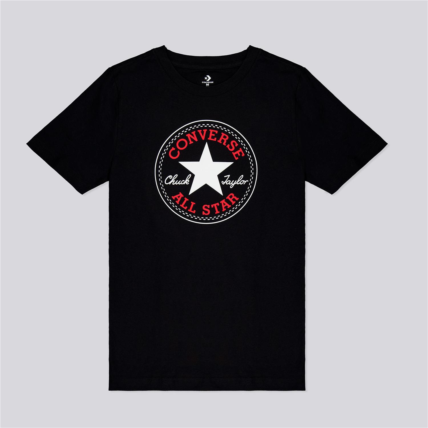 Camiseta Converse - Negro - Camiseta Algodón Niño talla 16
