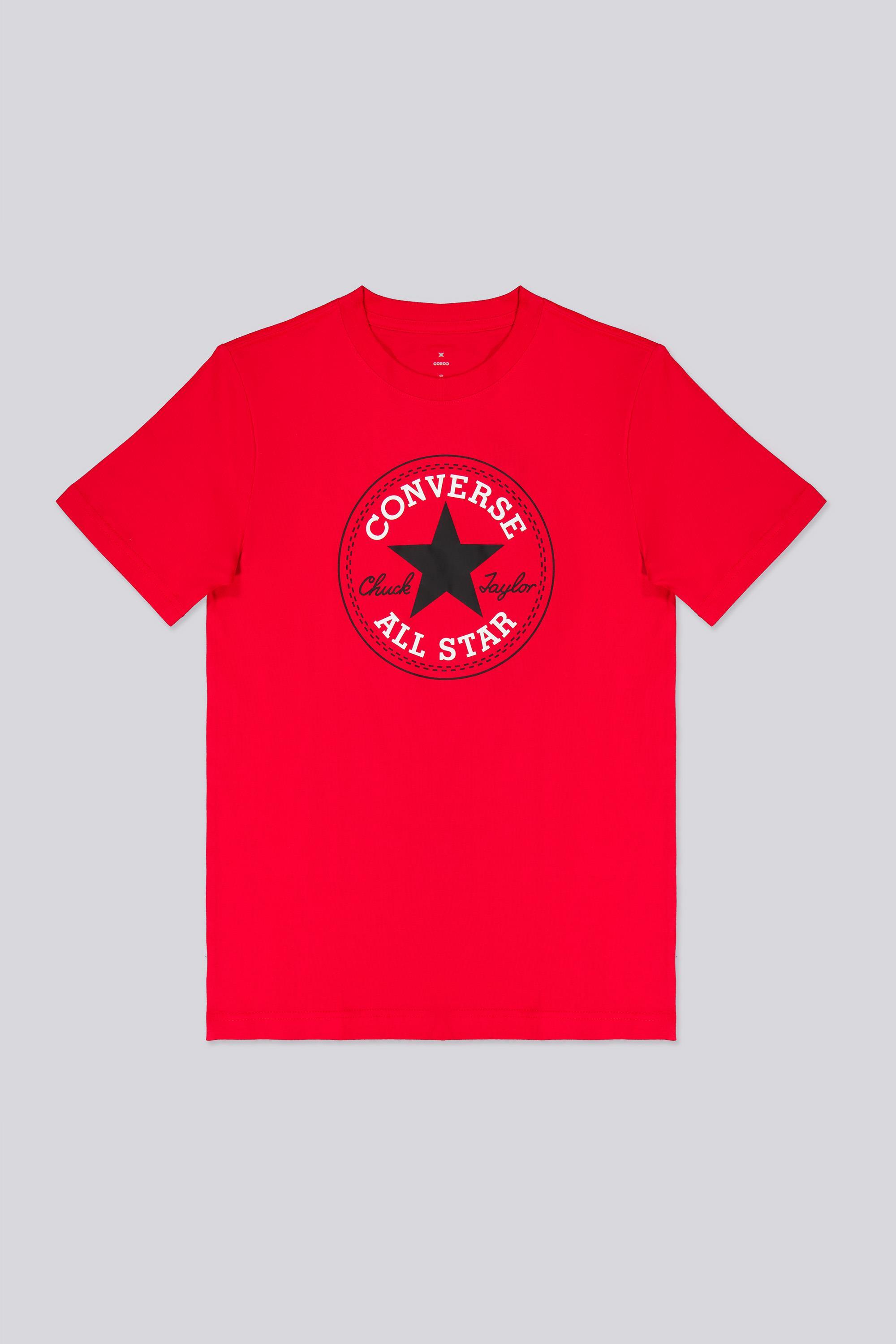 Camiseta Converse - Rojo - Camiseta Algodón Niña talla 10