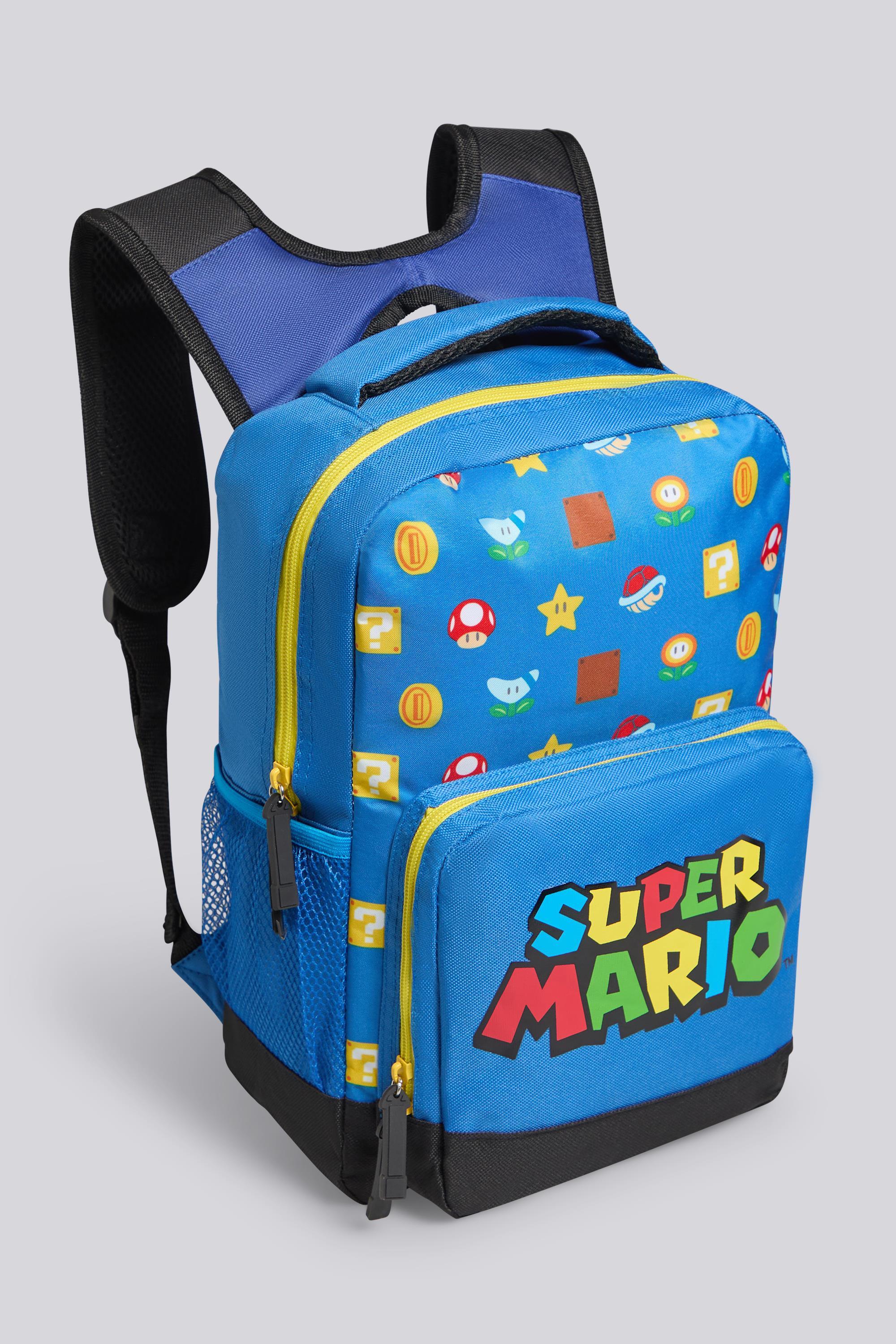 Mochila Super Mario - Azul - Mochila Niños talla UNICA