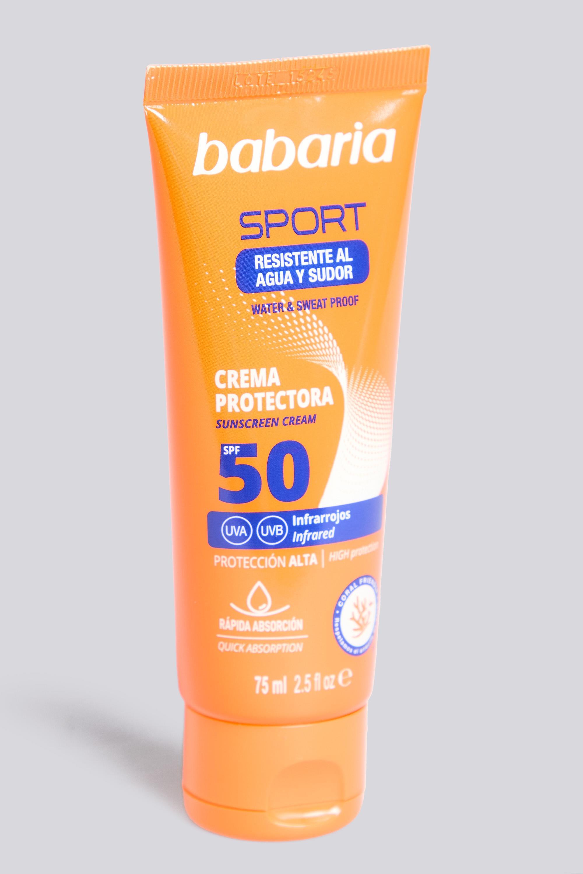 Creme Facial Babaria SPF 50 - Protetor Solar 75 ml tamanho T.U.