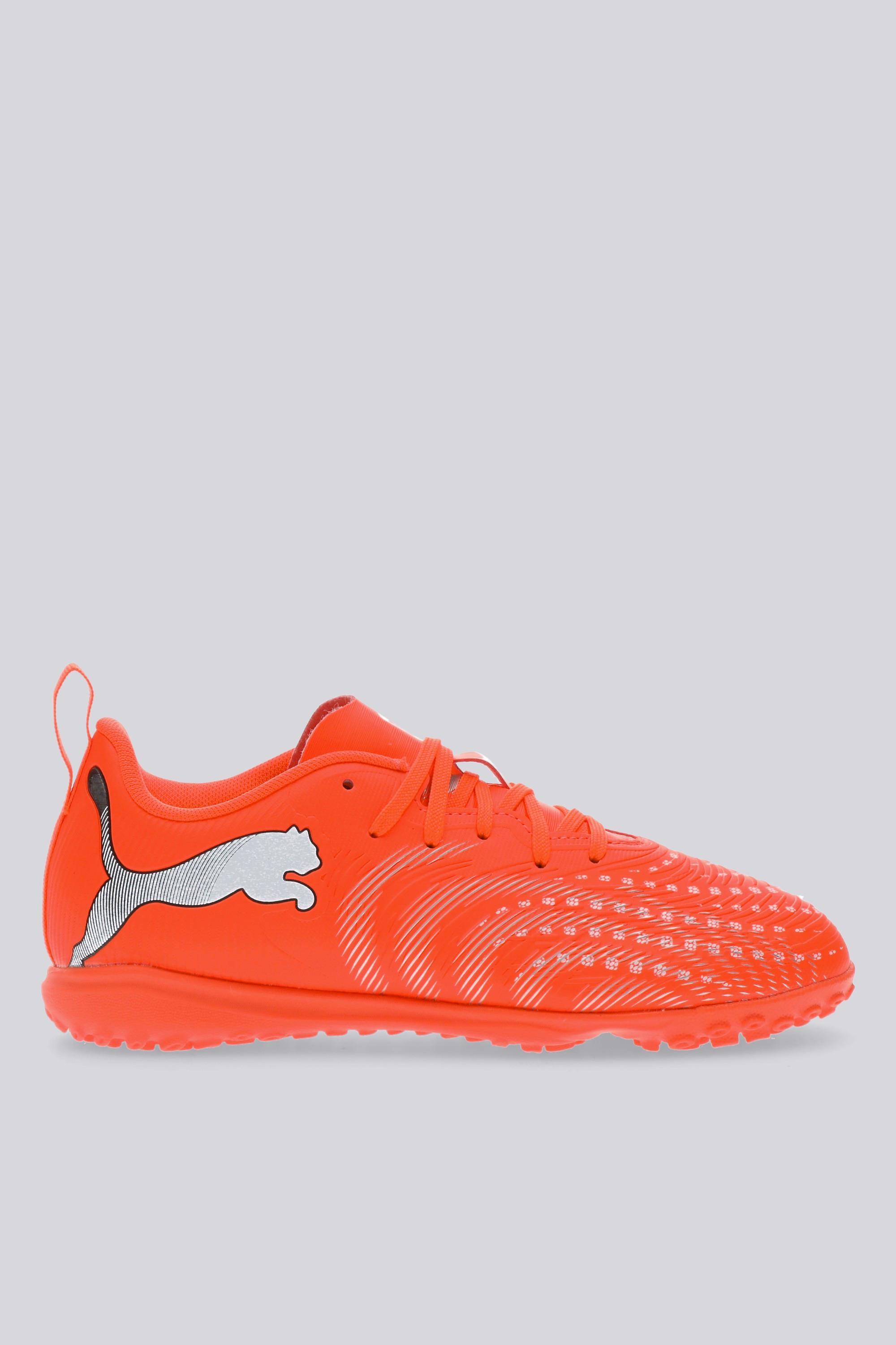 Botas Fútbol Turf Niño Puma Future 9 Play Rojas