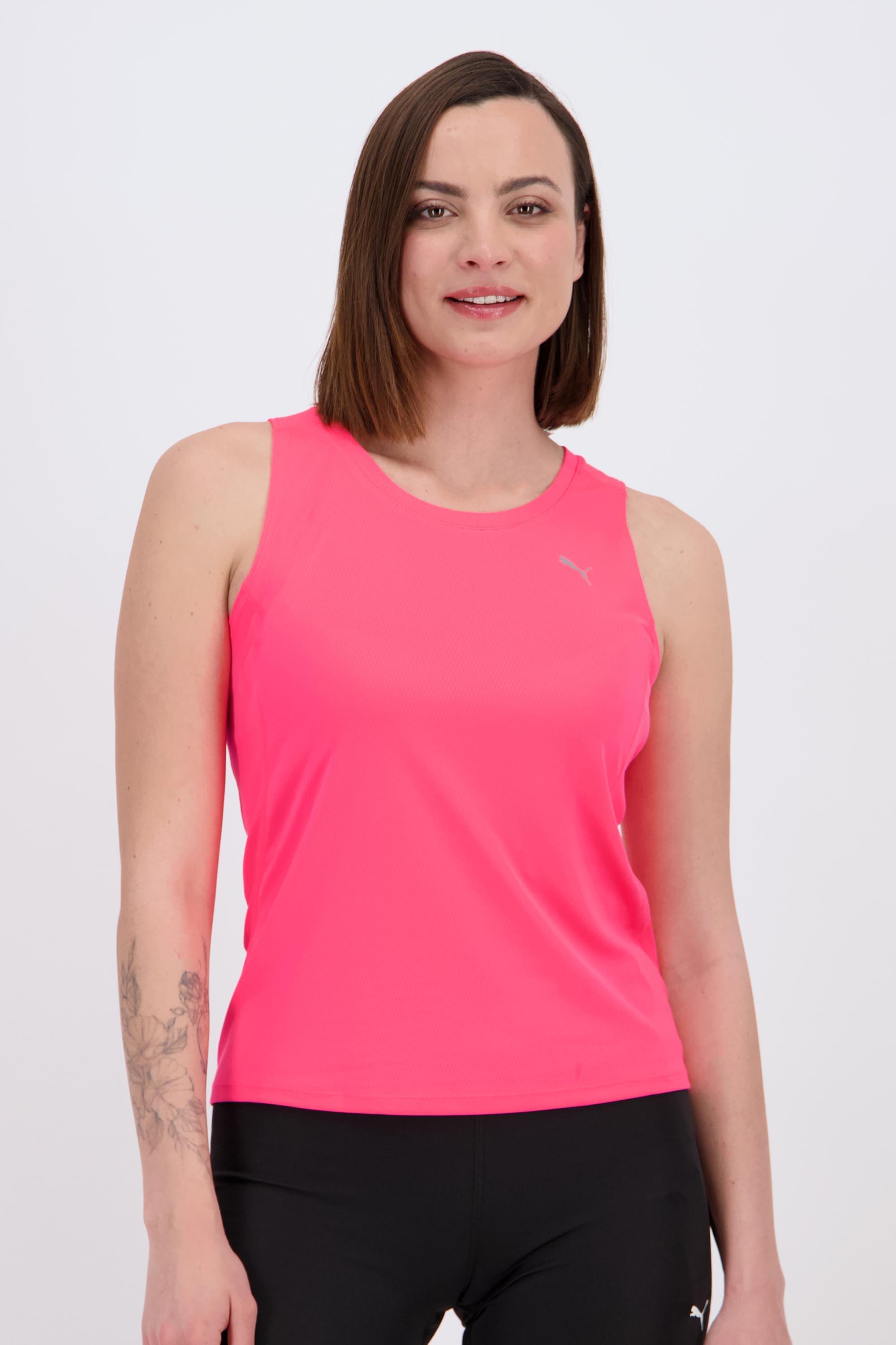 Camiseta Tirantes Puma - Fucsia - Camiseta Running Mujer talla XS