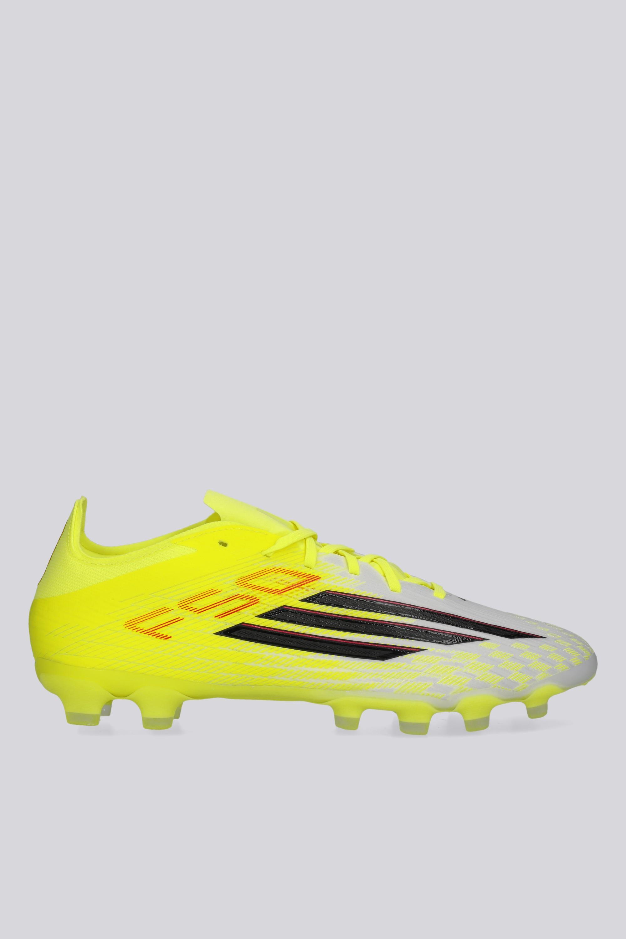 Botas Fútbol Tacos adidas F50 Pro MG Amarillas MKP talla 43.5