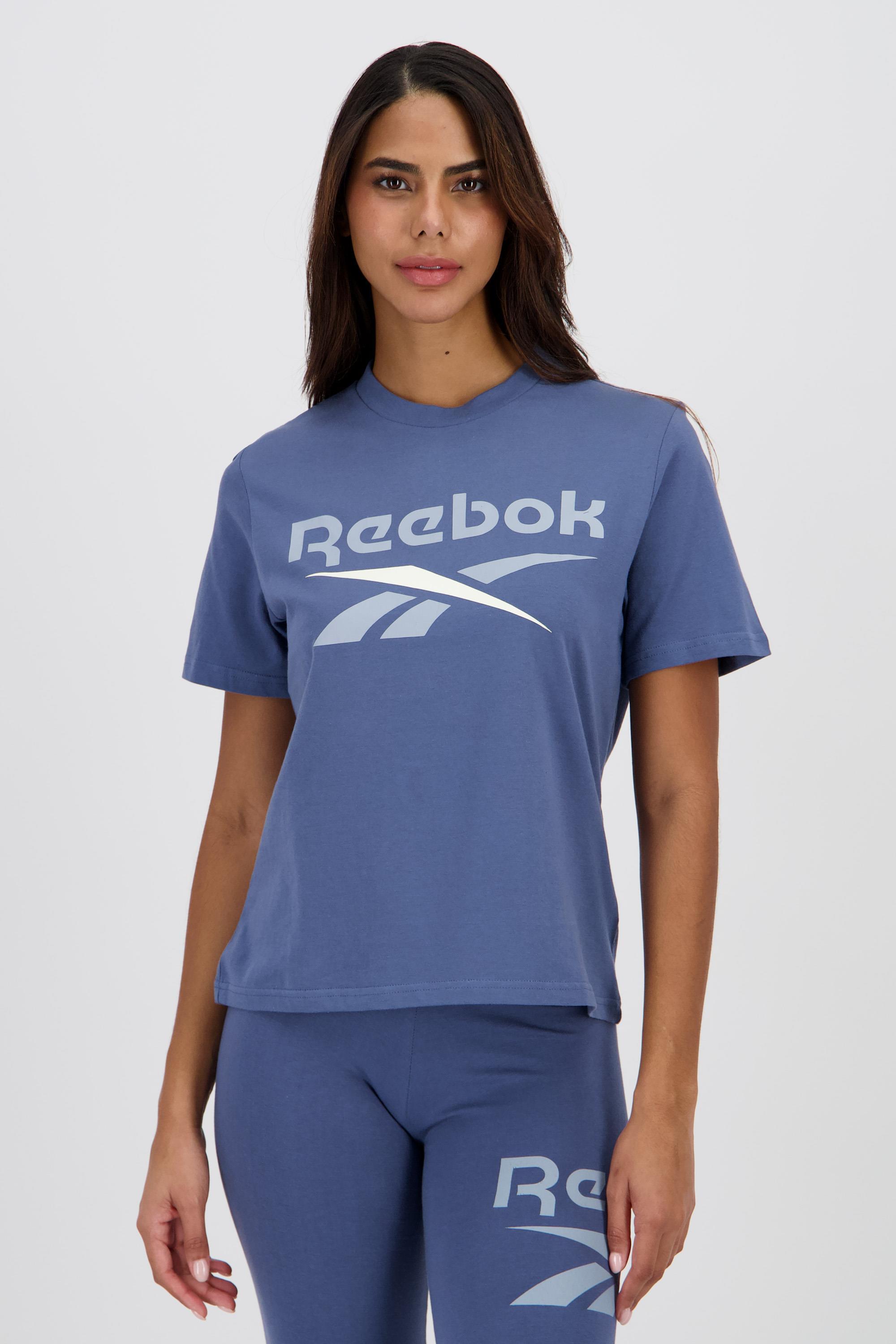 Reebok Big Graphic - Azul - Camiseta Algodón Mujer talla XS