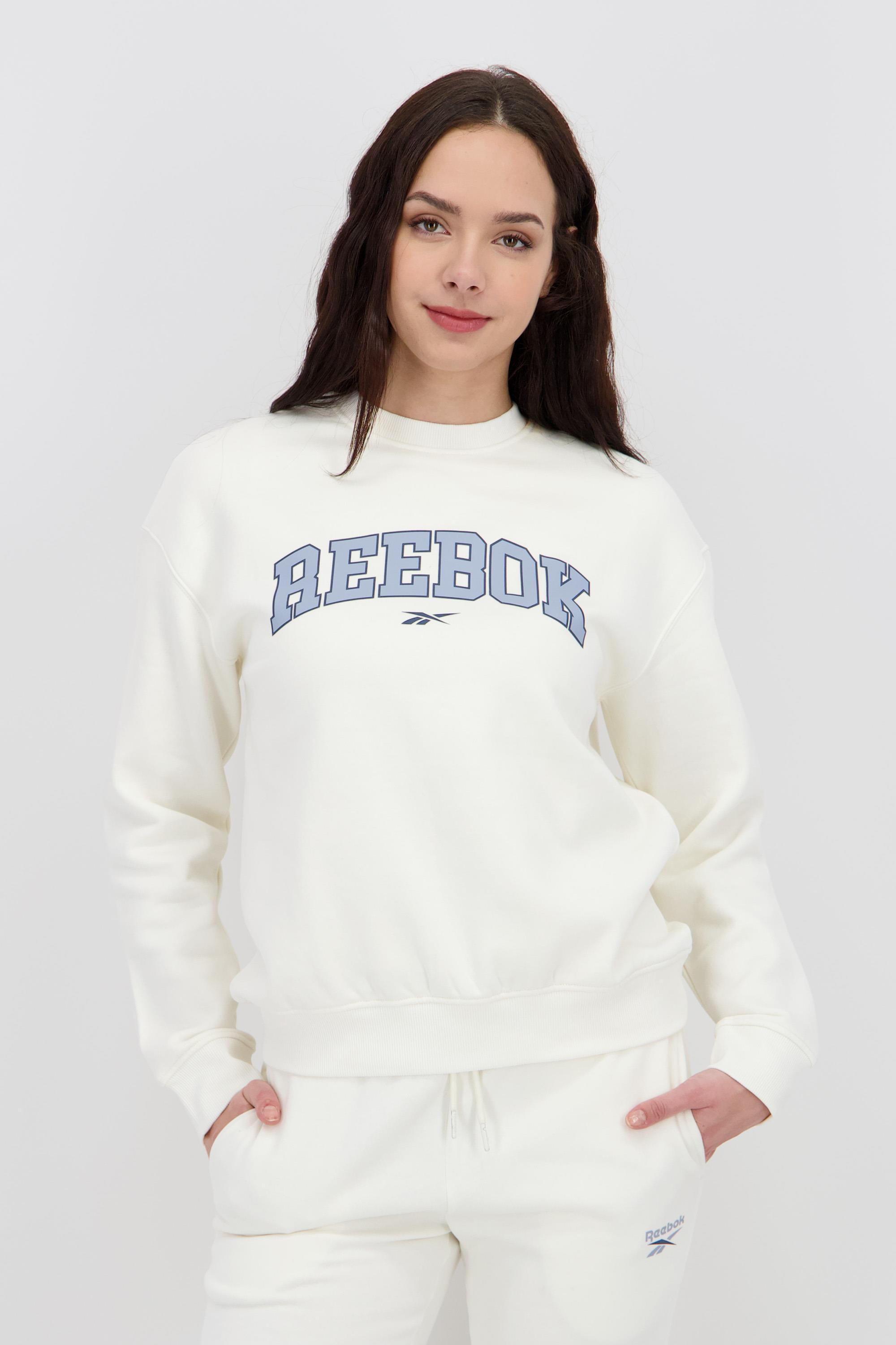 Sudadera Felpa Reebok - Blanco - Sudadera Mujer talla