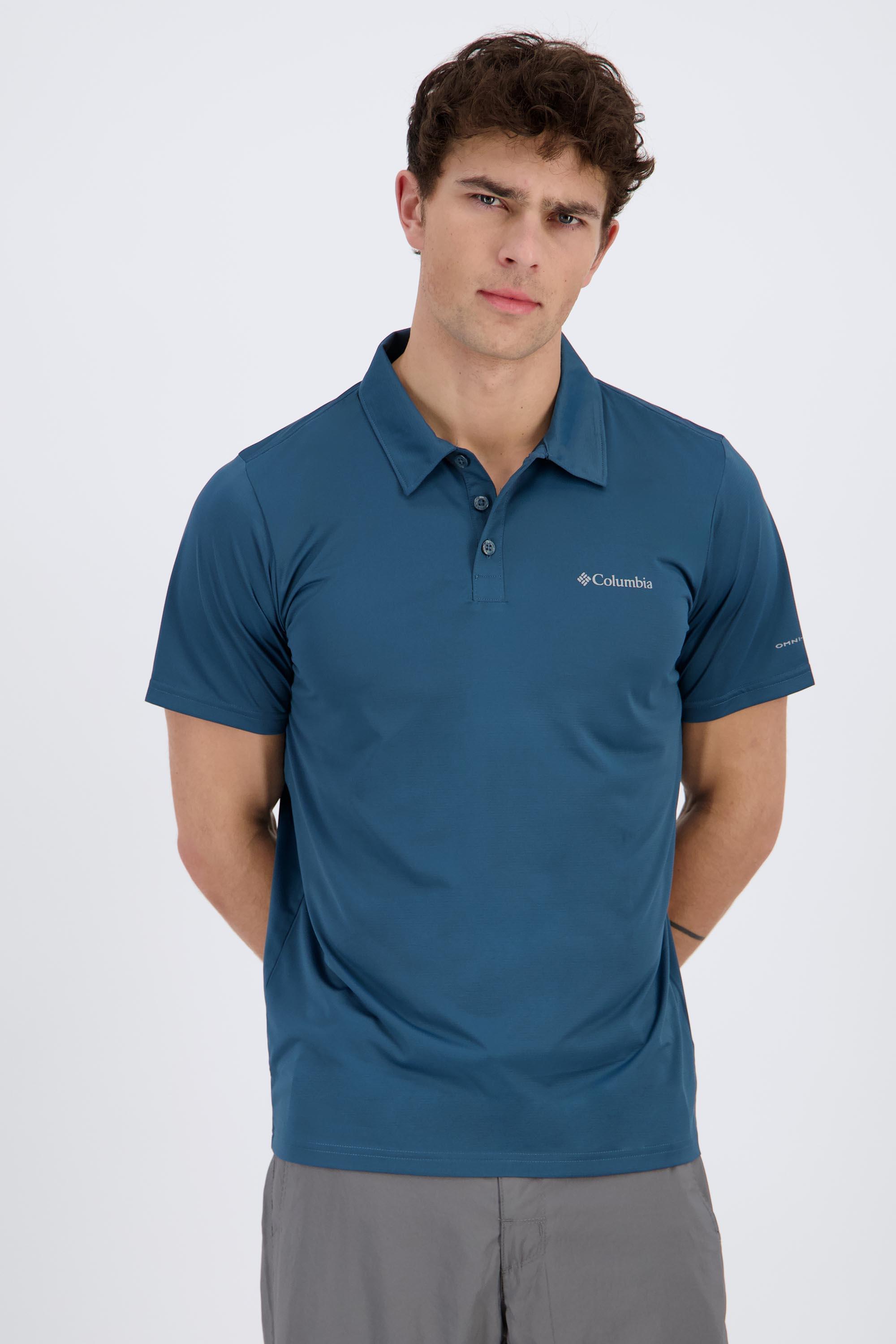 Columbia Hike - Azul - Polo Trekking Hombre talla 2XL