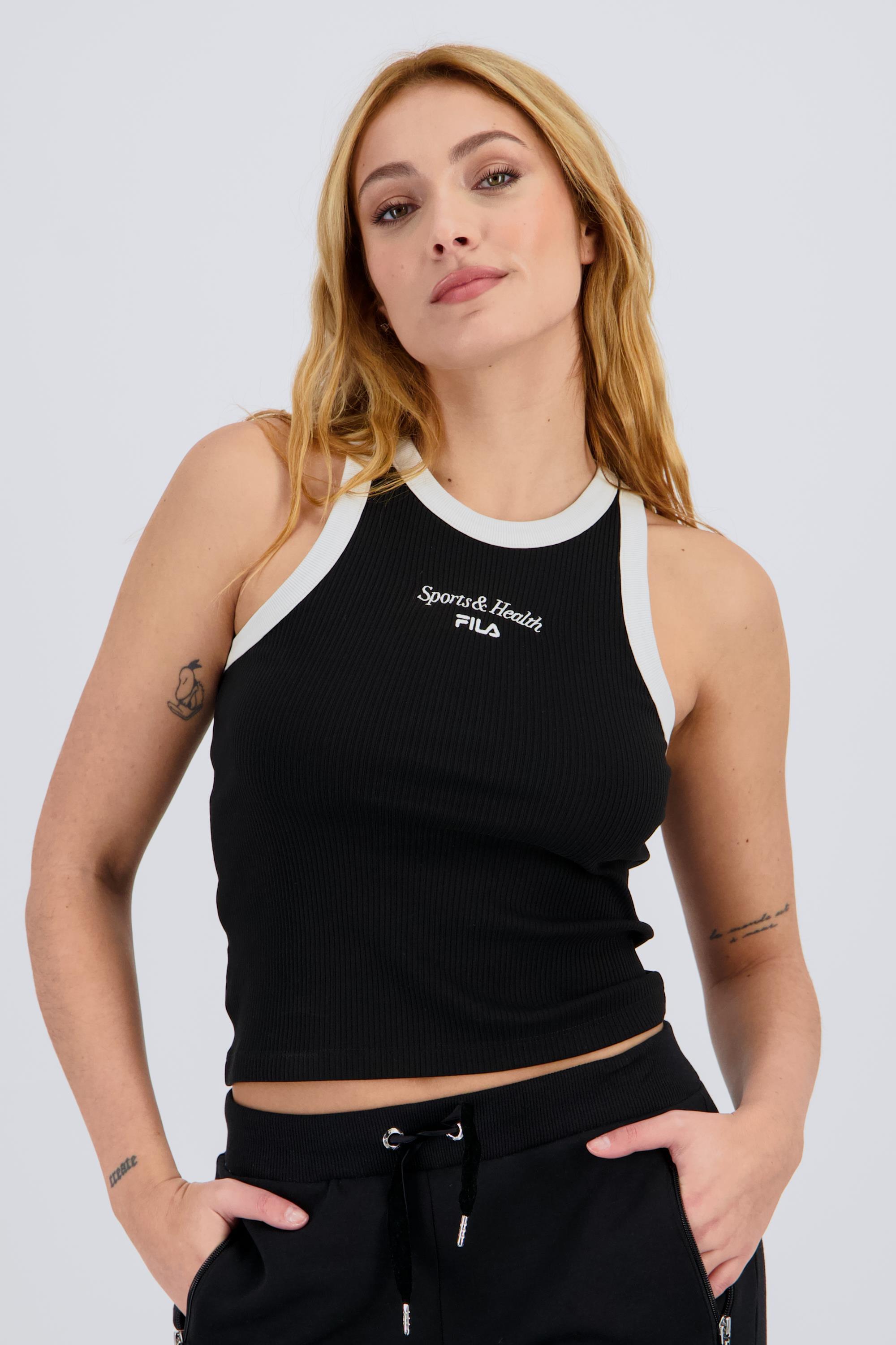 Fila Heritage - Negro - Camiseta Tank Top Mujer talla XL