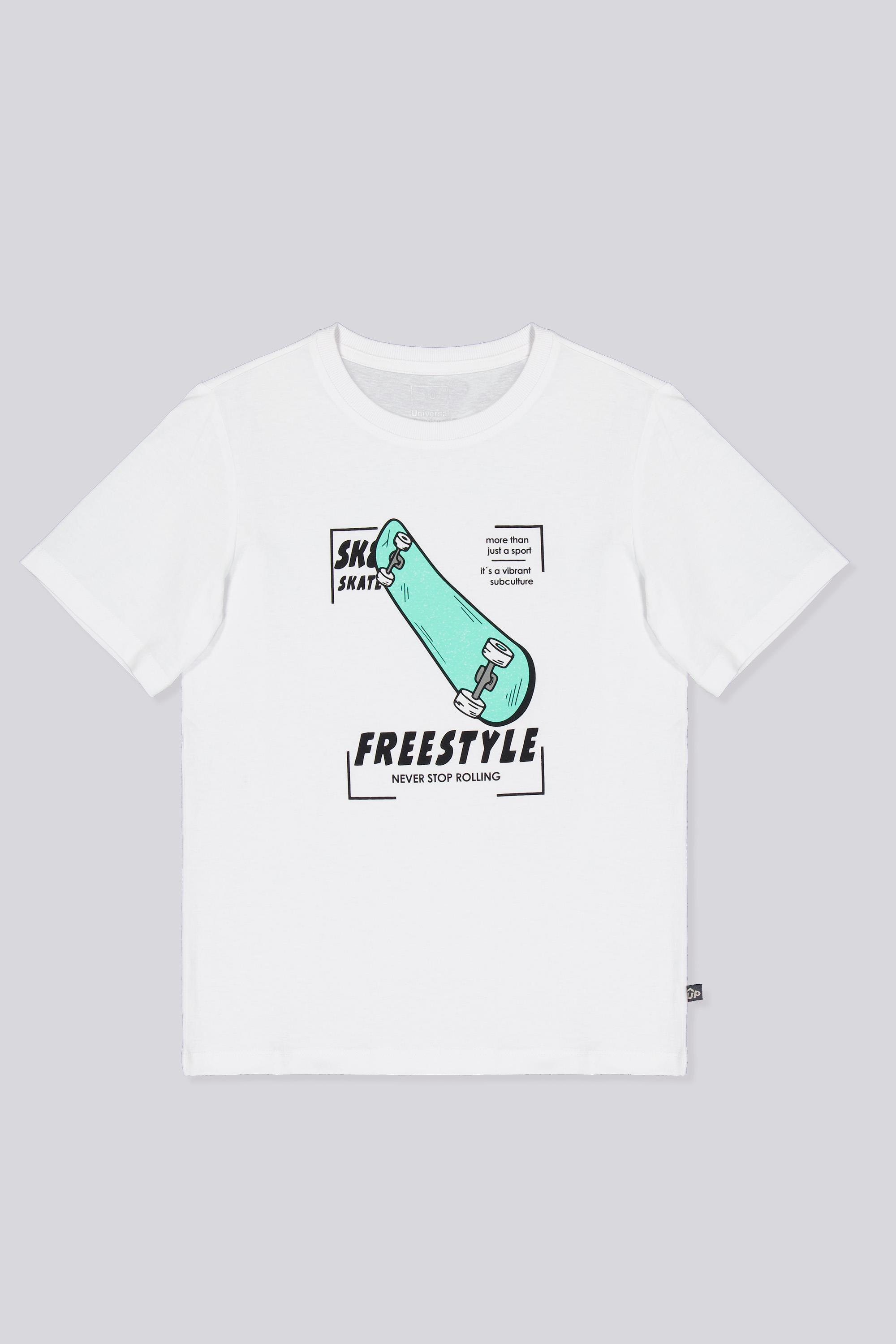 Camiseta Manga Corta Up - Blanco - Camiseta Niño talla 16
