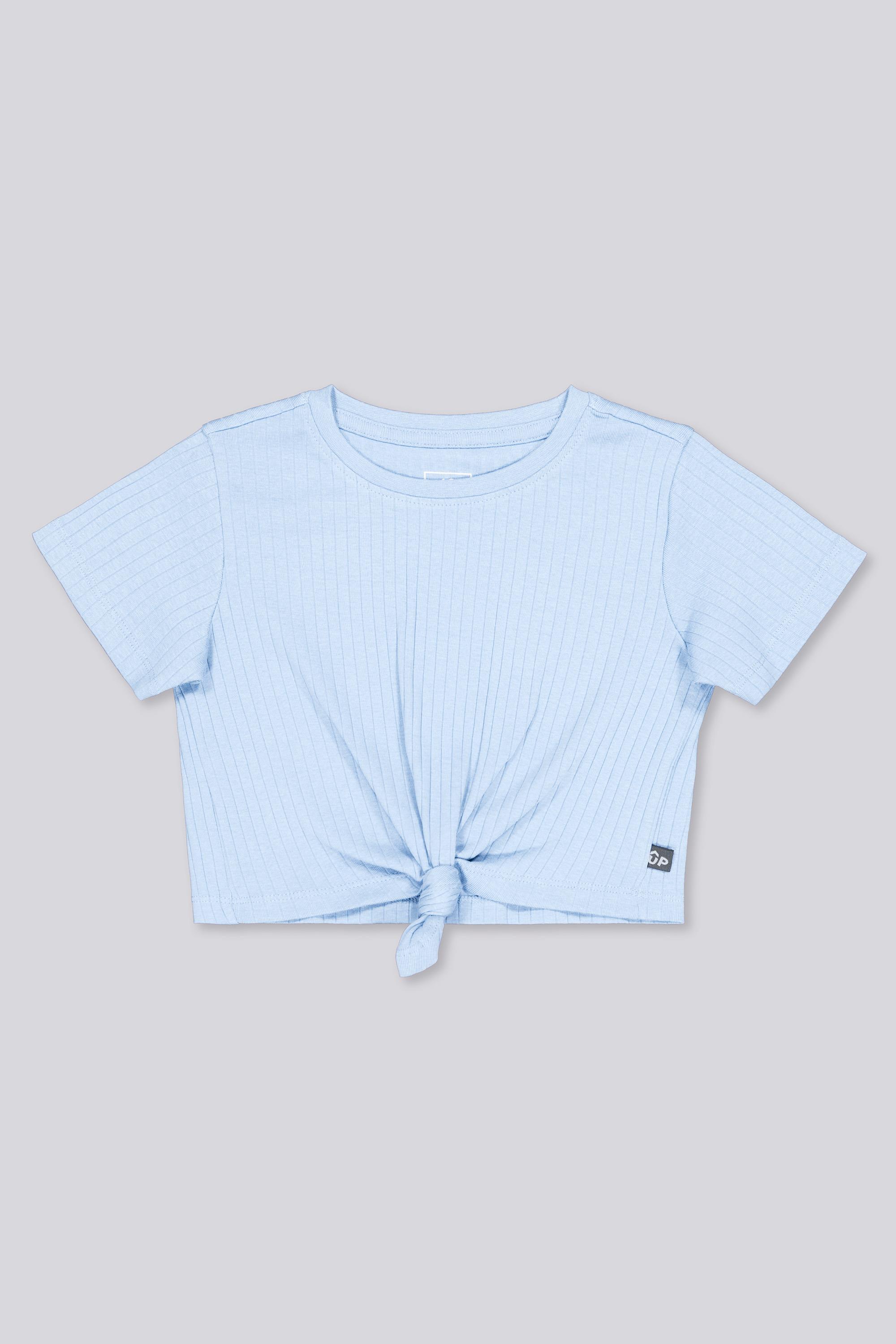 Camiseta Manga Corta Up - Azul - Crop Top Niña talla 10