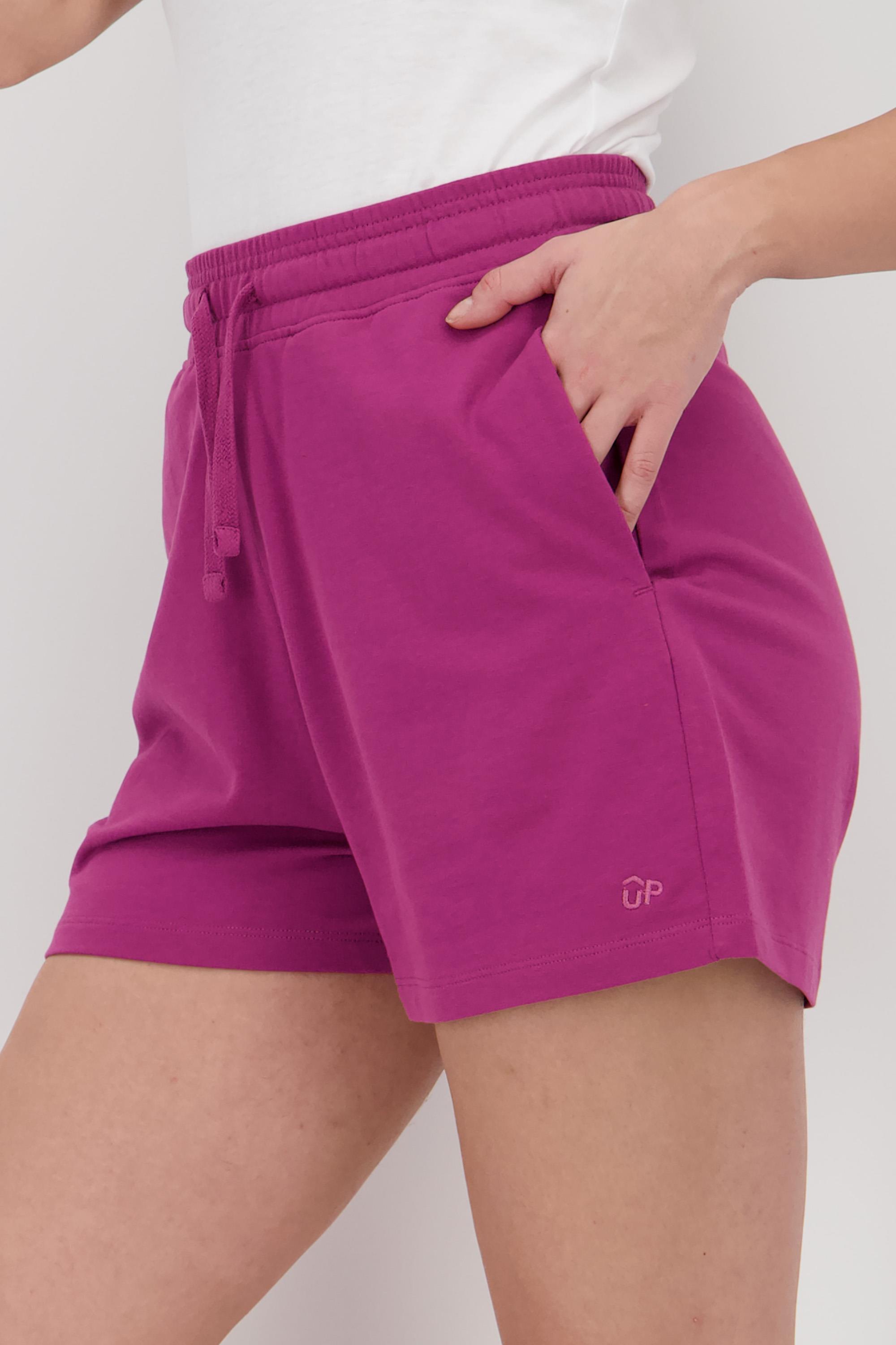 Pantalón Corto Up - Rojo - Pantalón Ancho Mujer talla L