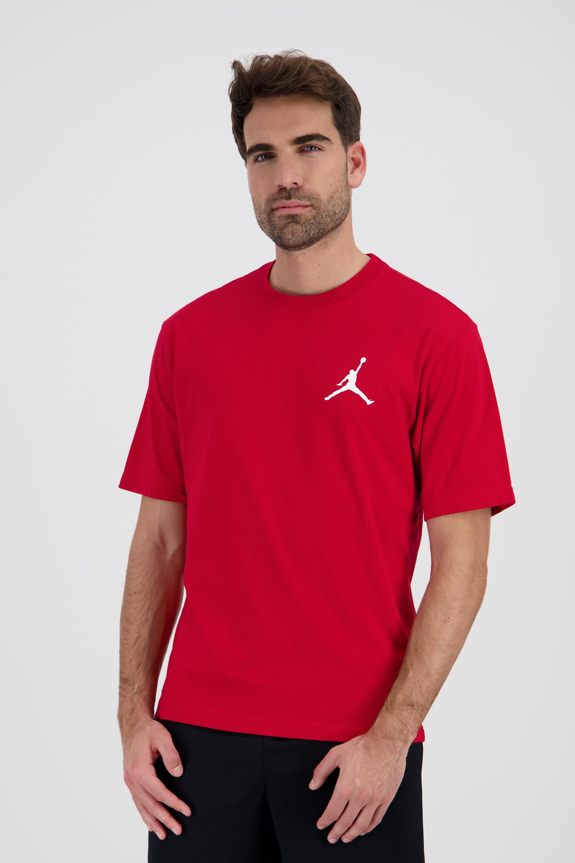T-Shirt Jordan - T-Shirt Algodão Pequeno Homem Vermelho