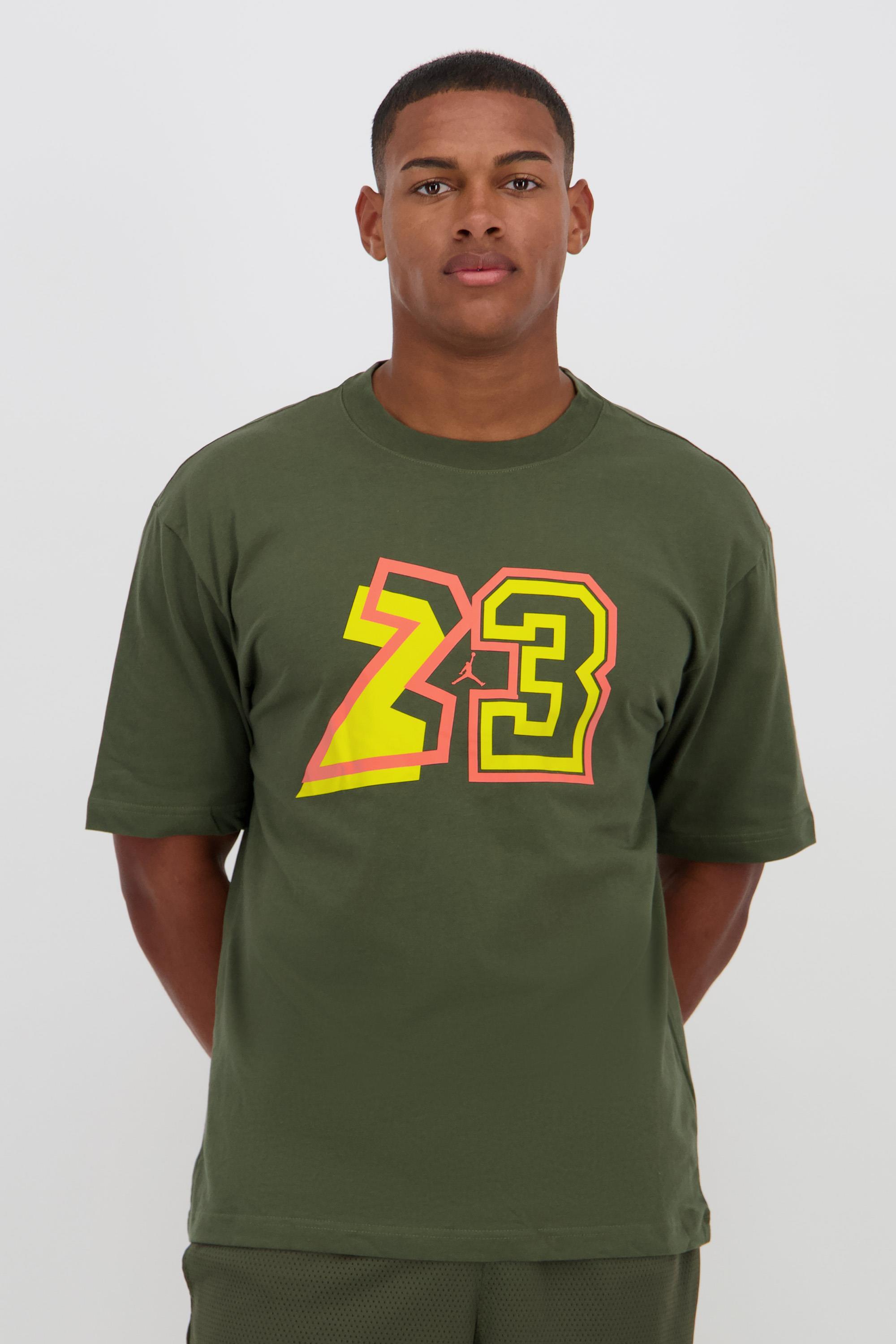 Jordan 23 - Caqui - T-Shirt Algodão Extra Pequeno Homem Verde