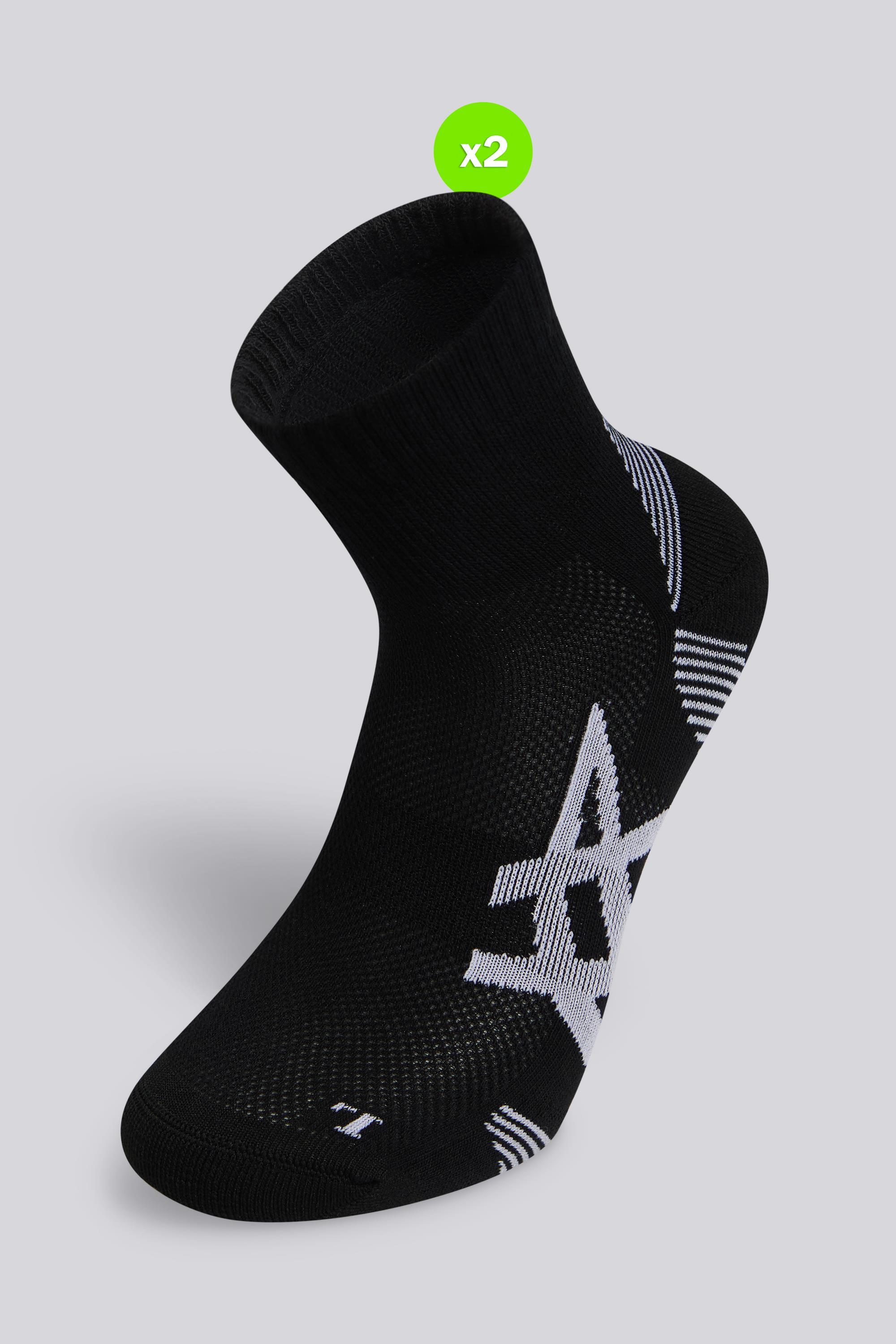 Calcetines Cortos Asics Running Negros talla