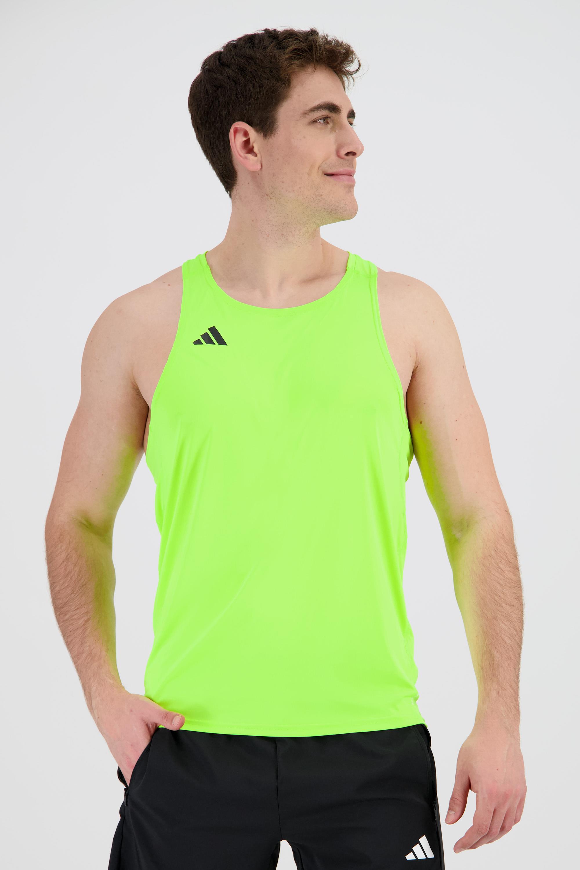Adidas Adizero - Lima - Camiseta Running Hombre Verde - Talla L
