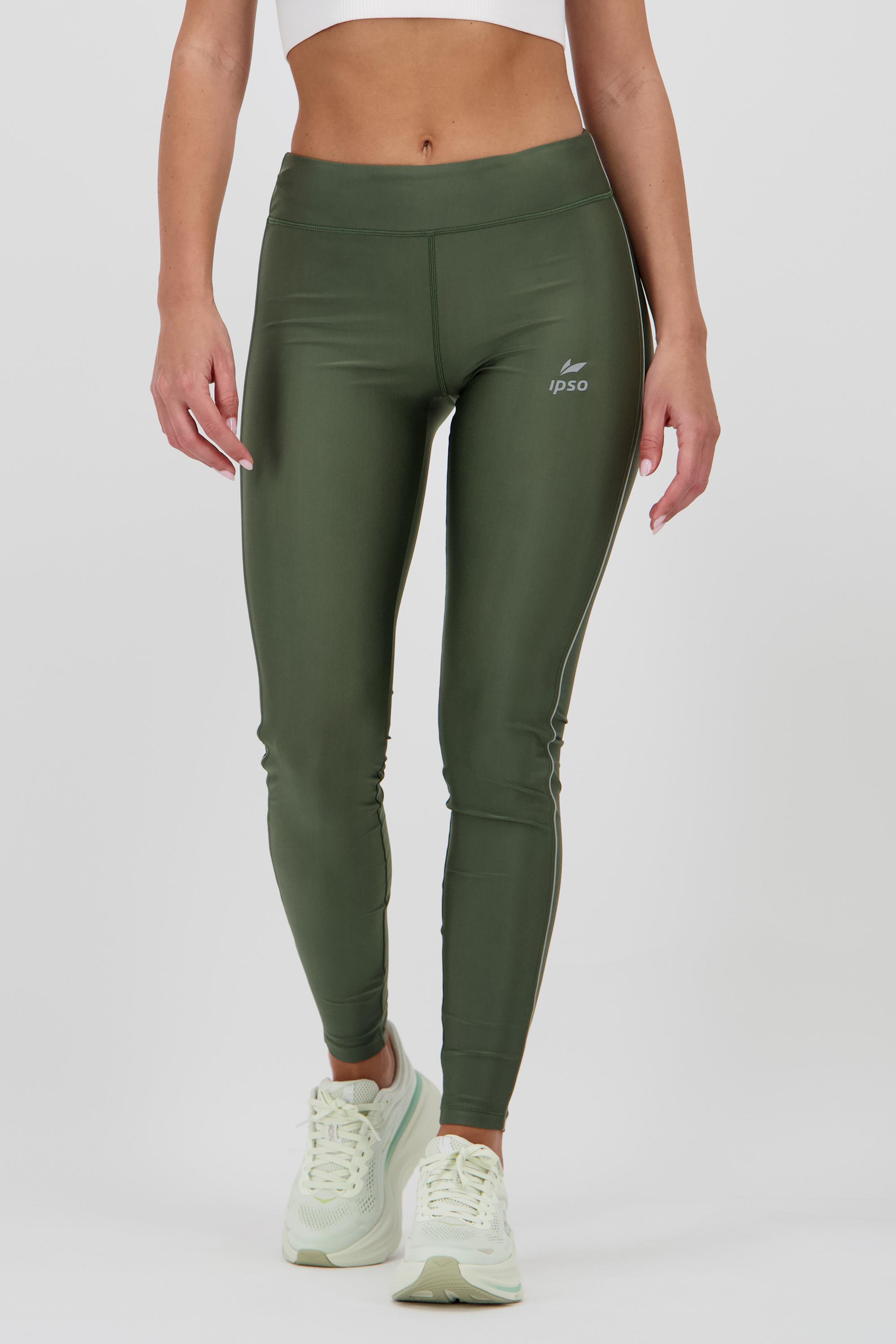 Basics 2 - Kaki - Mallas Cintura Alta Mujer talla