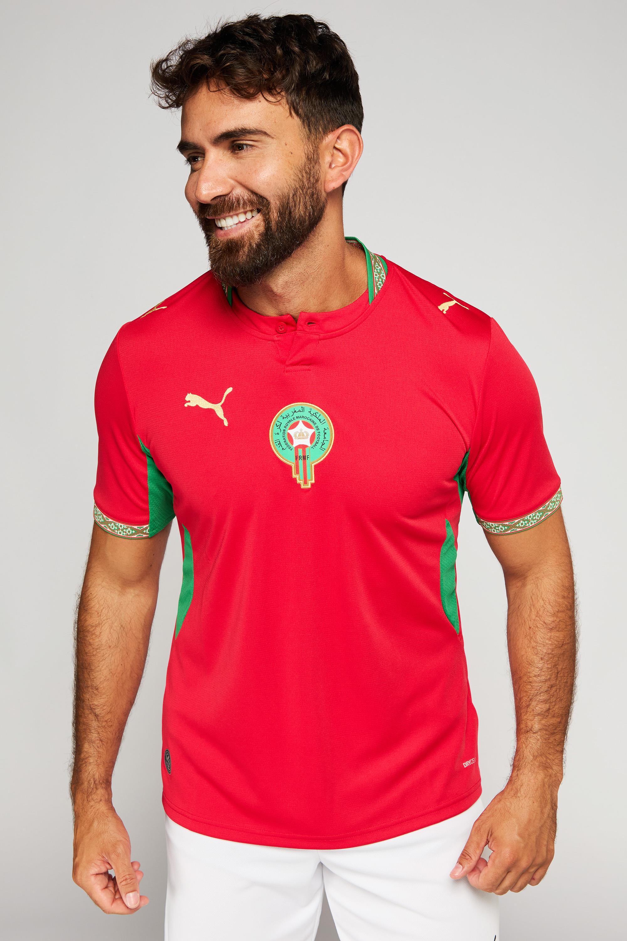 1ª Camiseta Marruecos Mundial 2026 Réplica Hombre Roja talla L