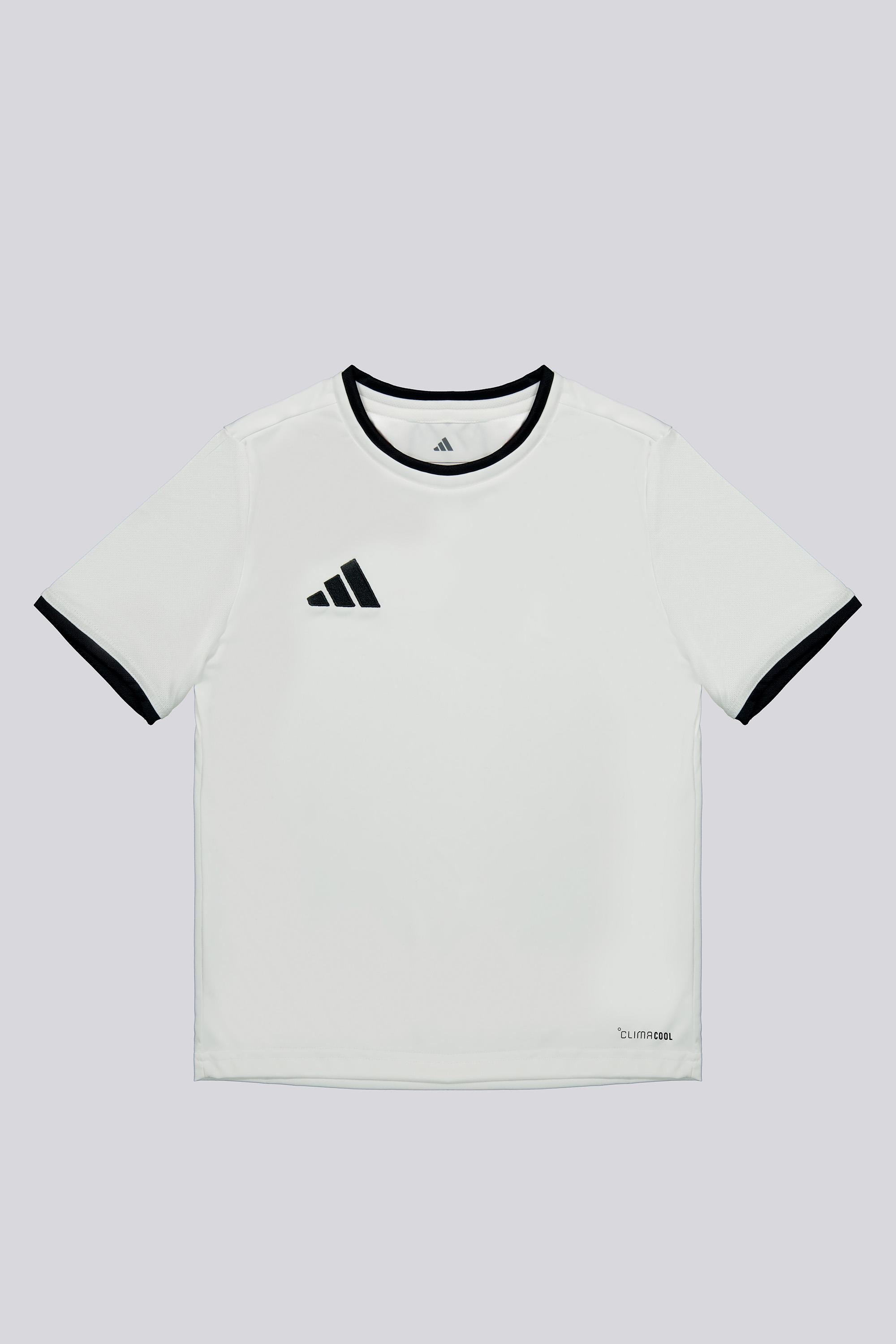 Camiseta Manga Corta adidas - Blanco - Niño talla 12