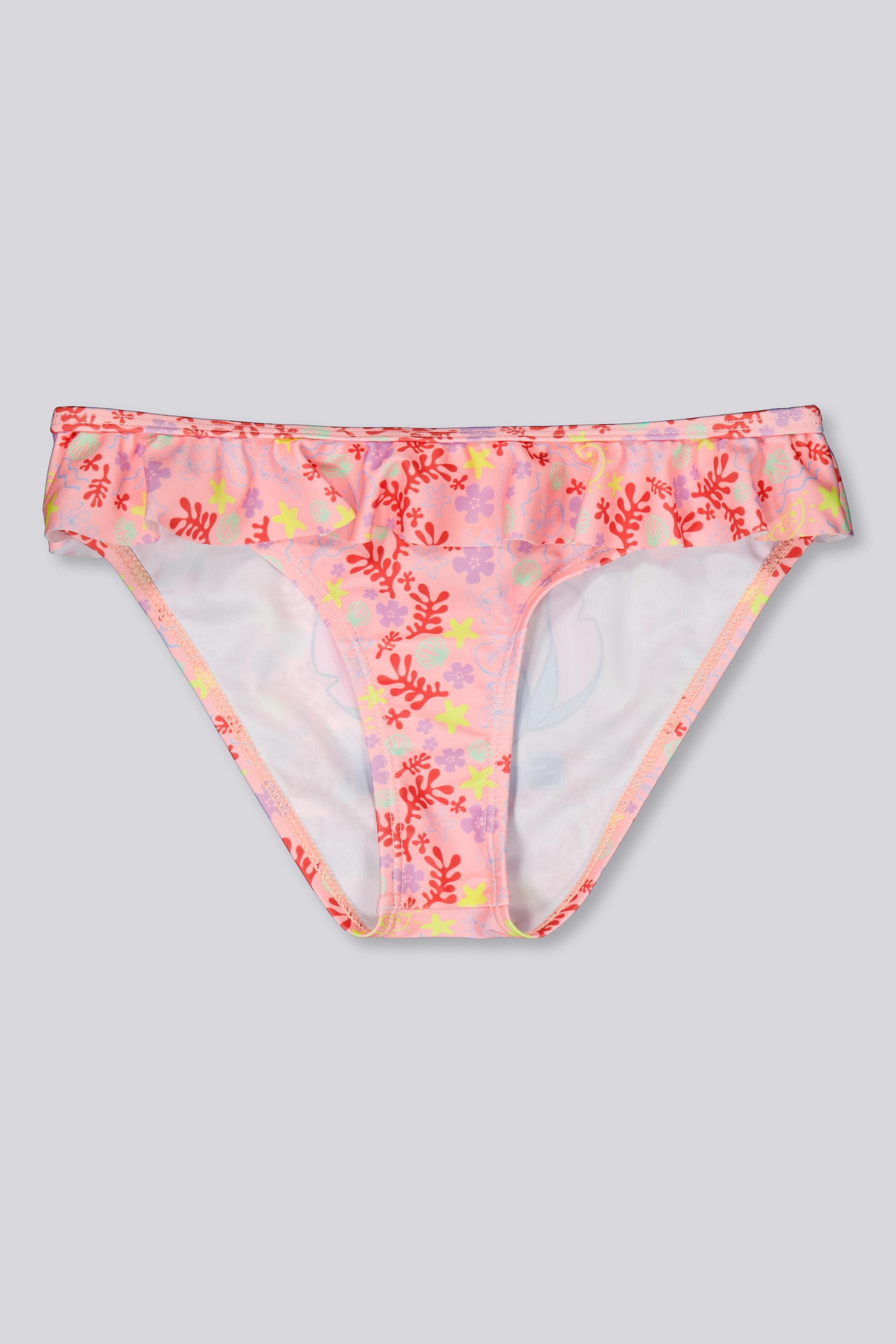 Braga Bikini Stitch - Coral - Braga Bikini Volantes Niña talla 2